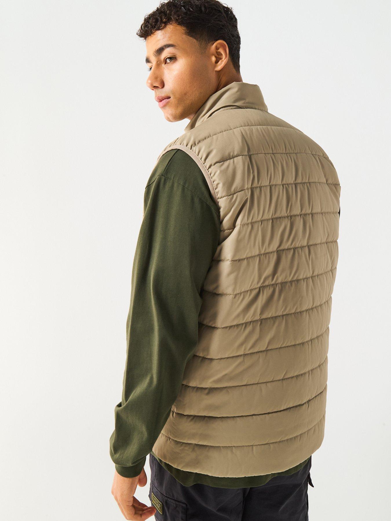 Image 2 of 4 of Barbour International Aldon Baffle Slim Fit Quilted Gilet - Beige