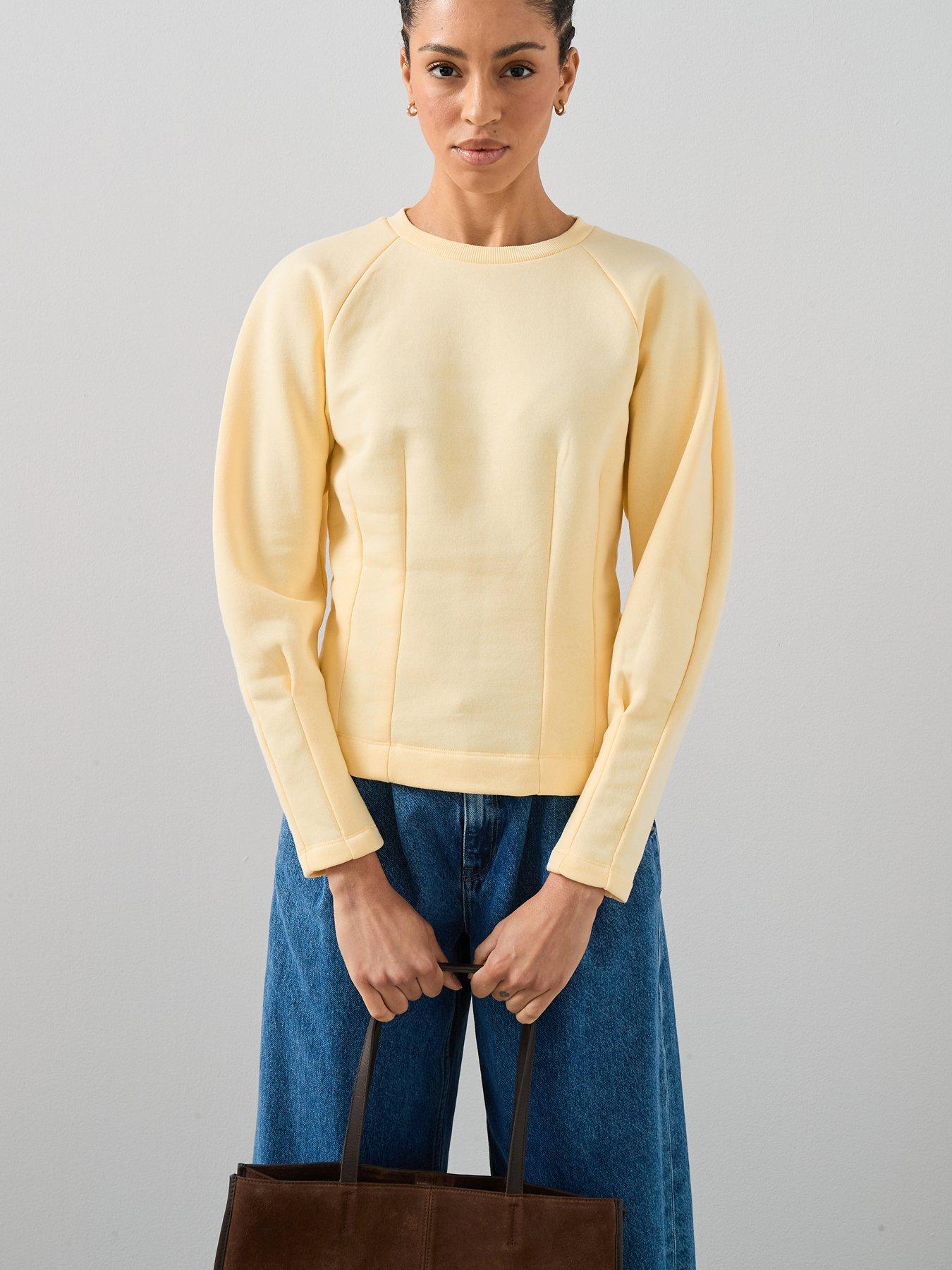 The Very Collection Seam Detail Sweatshirt - Yellow