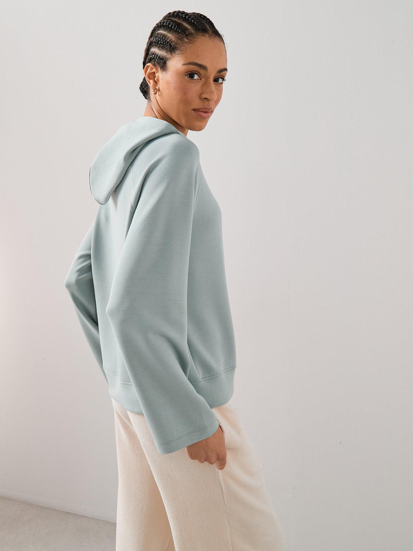 Image 4 of 7 of The Very Collection Soft Touch Hoodie - Green