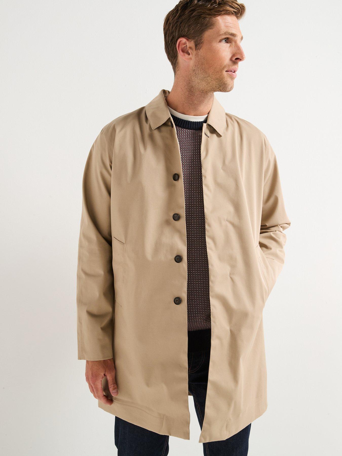Image 1 of 6 of Barbour Lorden Waterproof Macintosh Mac Jacket- Beige