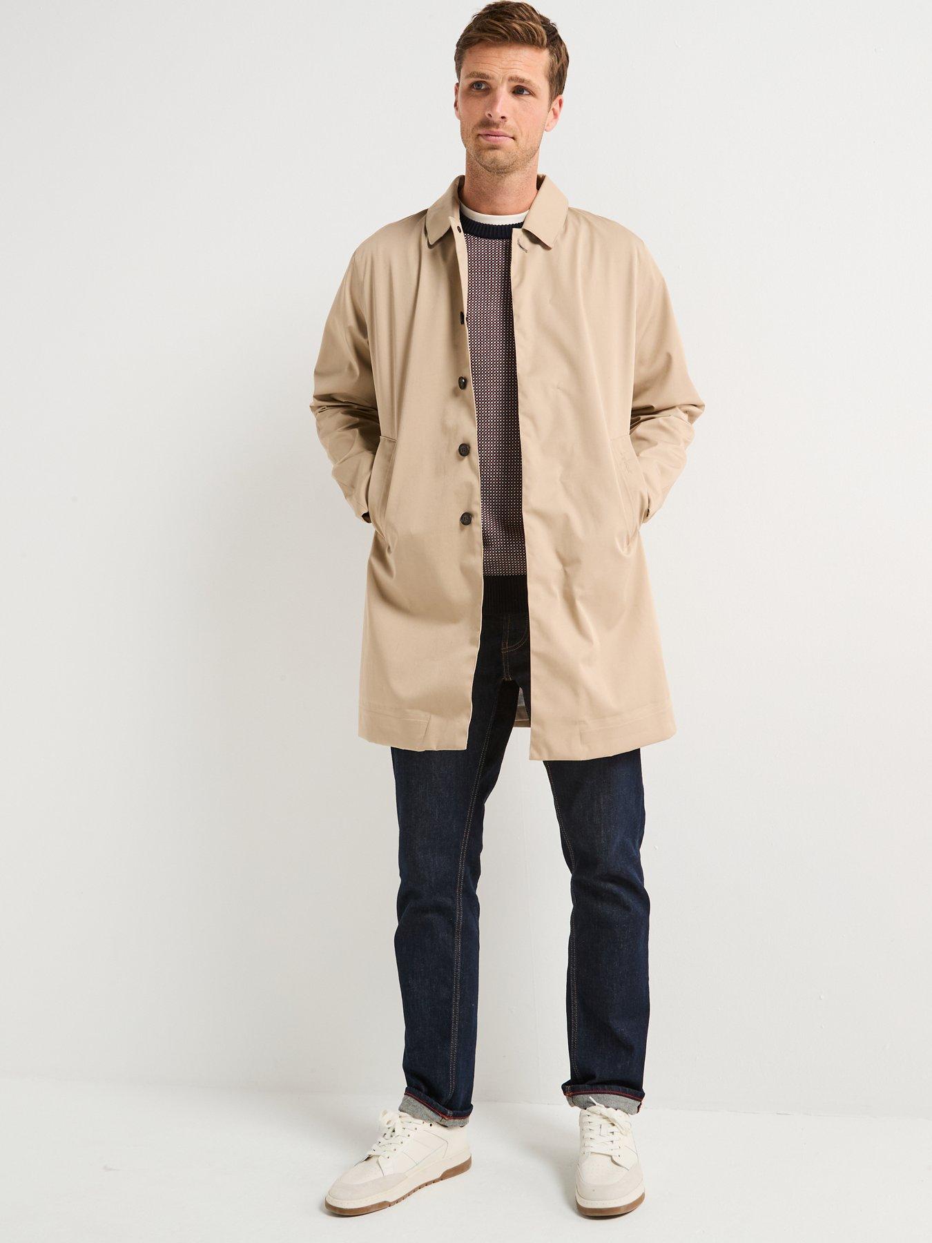 Image 3 of 6 of Barbour Lorden Waterproof Macintosh Mac Jacket- Beige