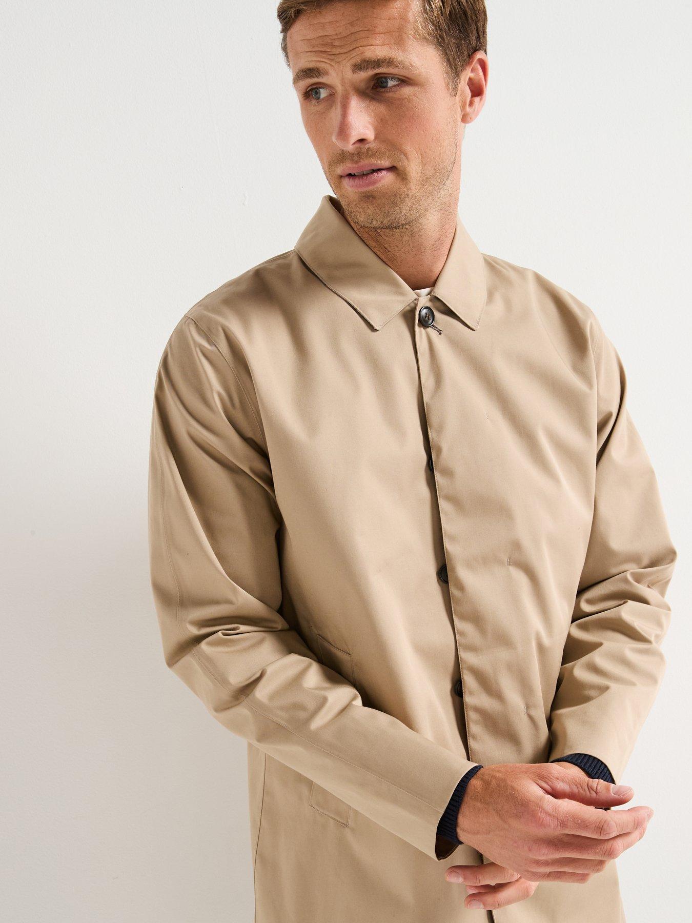 Image 4 of 6 of Barbour Lorden Waterproof Macintosh Mac Jacket- Beige