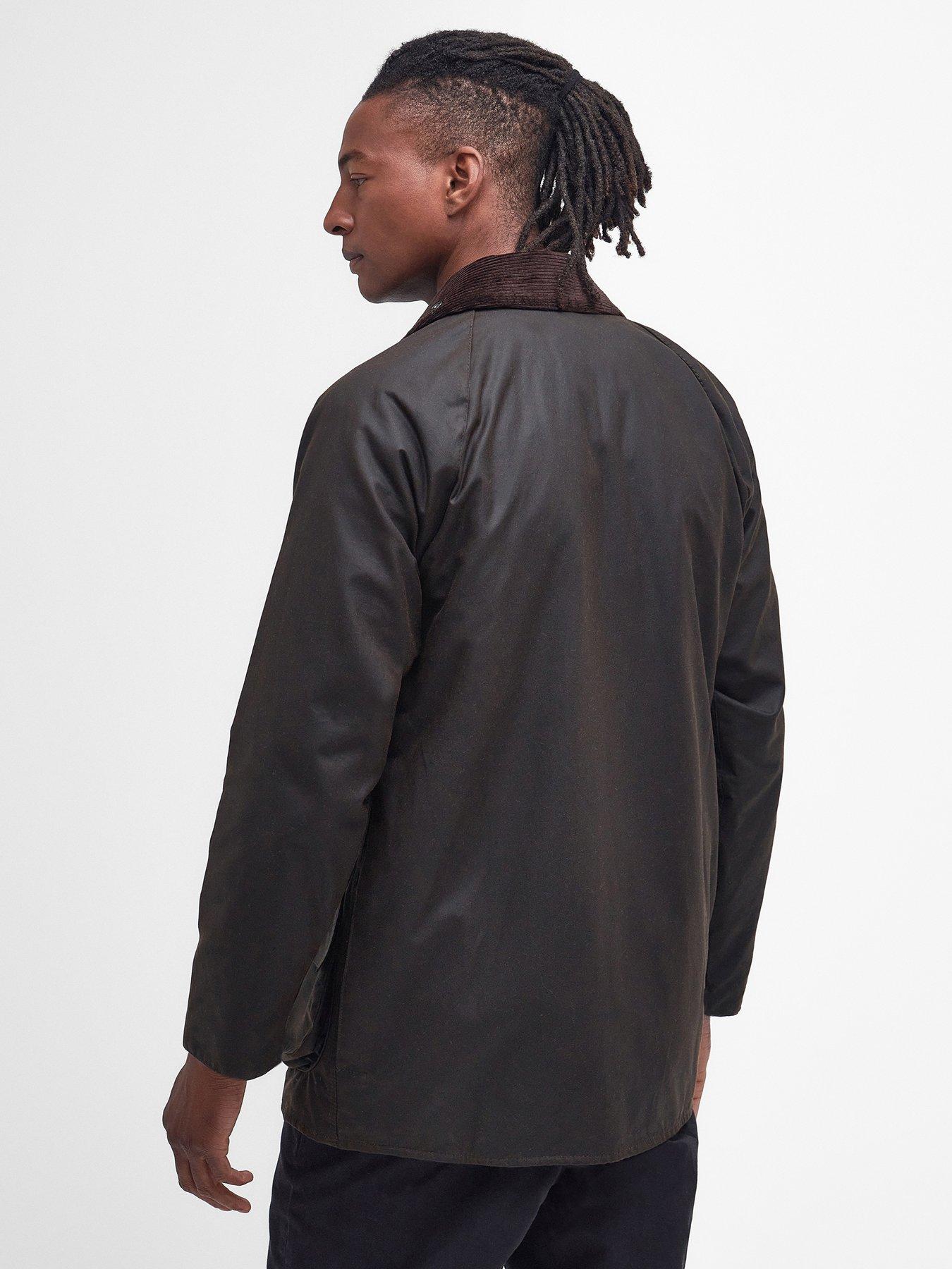  image of barbour-classic-beaufort-wax-jacket-dark-green