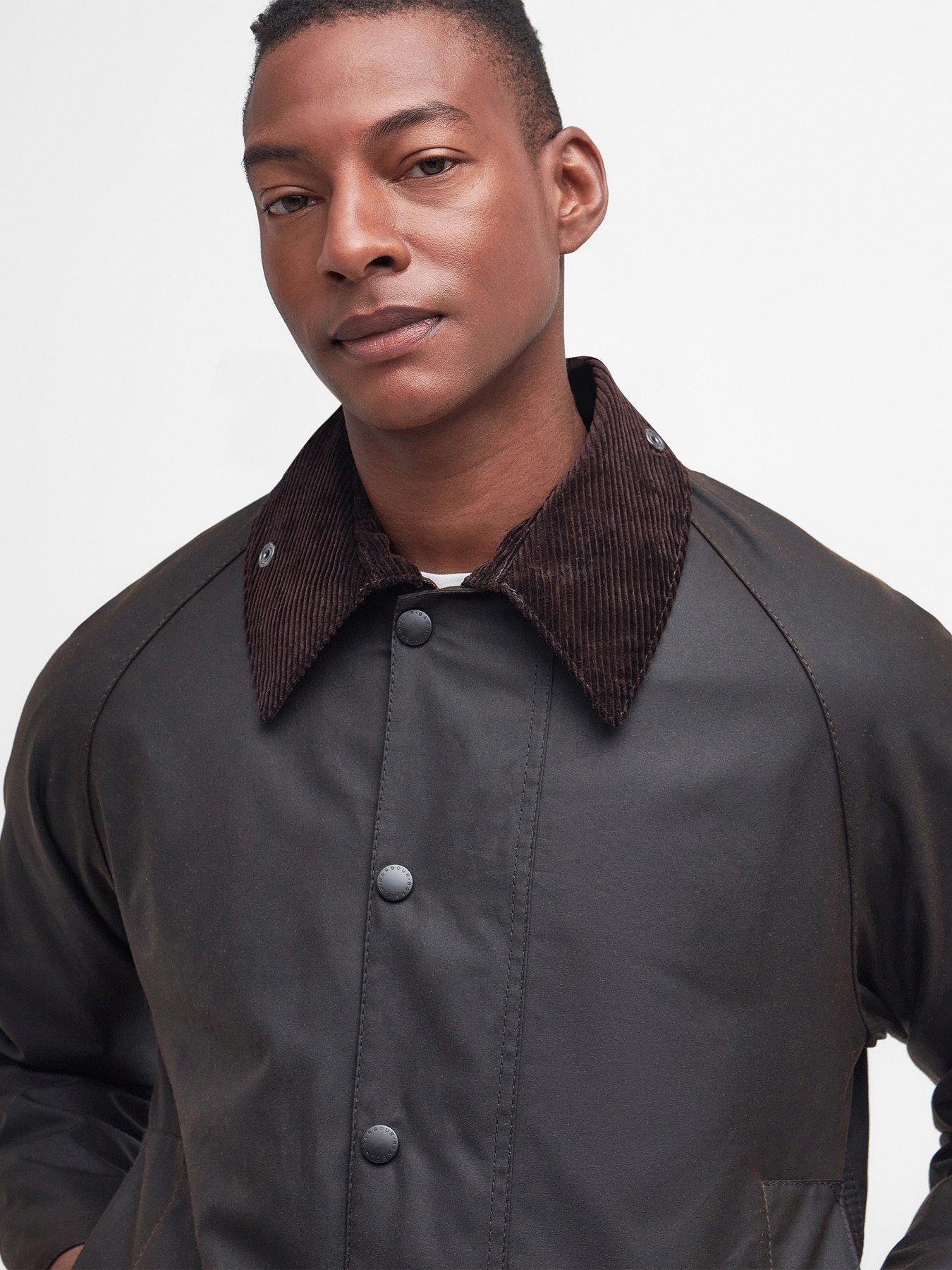  image of barbour-classic-beaufort-wax-jacket-dark-green