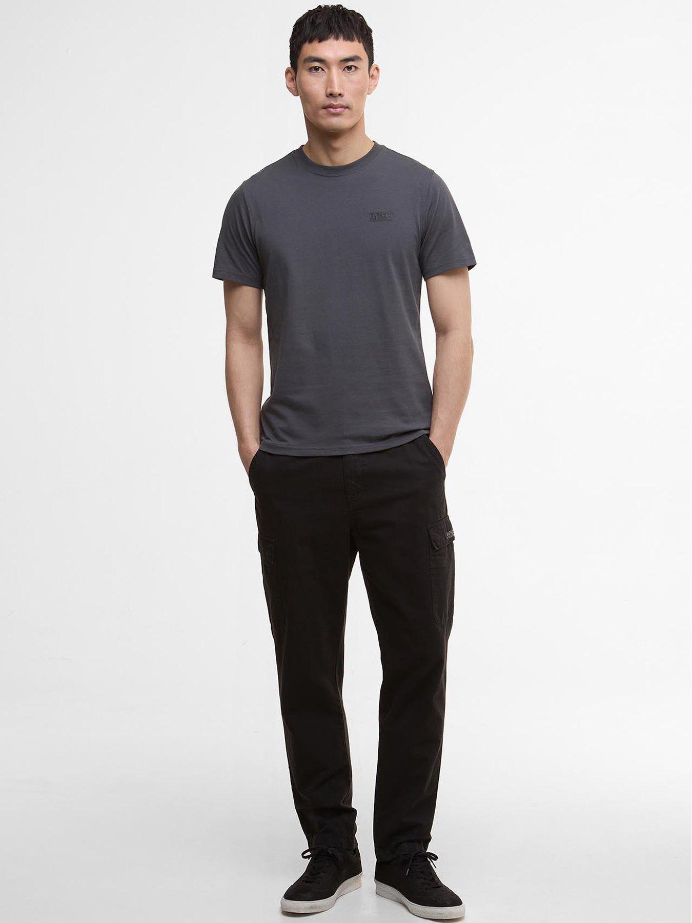 Image 3 of 6 of Barbour International Small Logo Short Sleeve T-Shirt- Grey