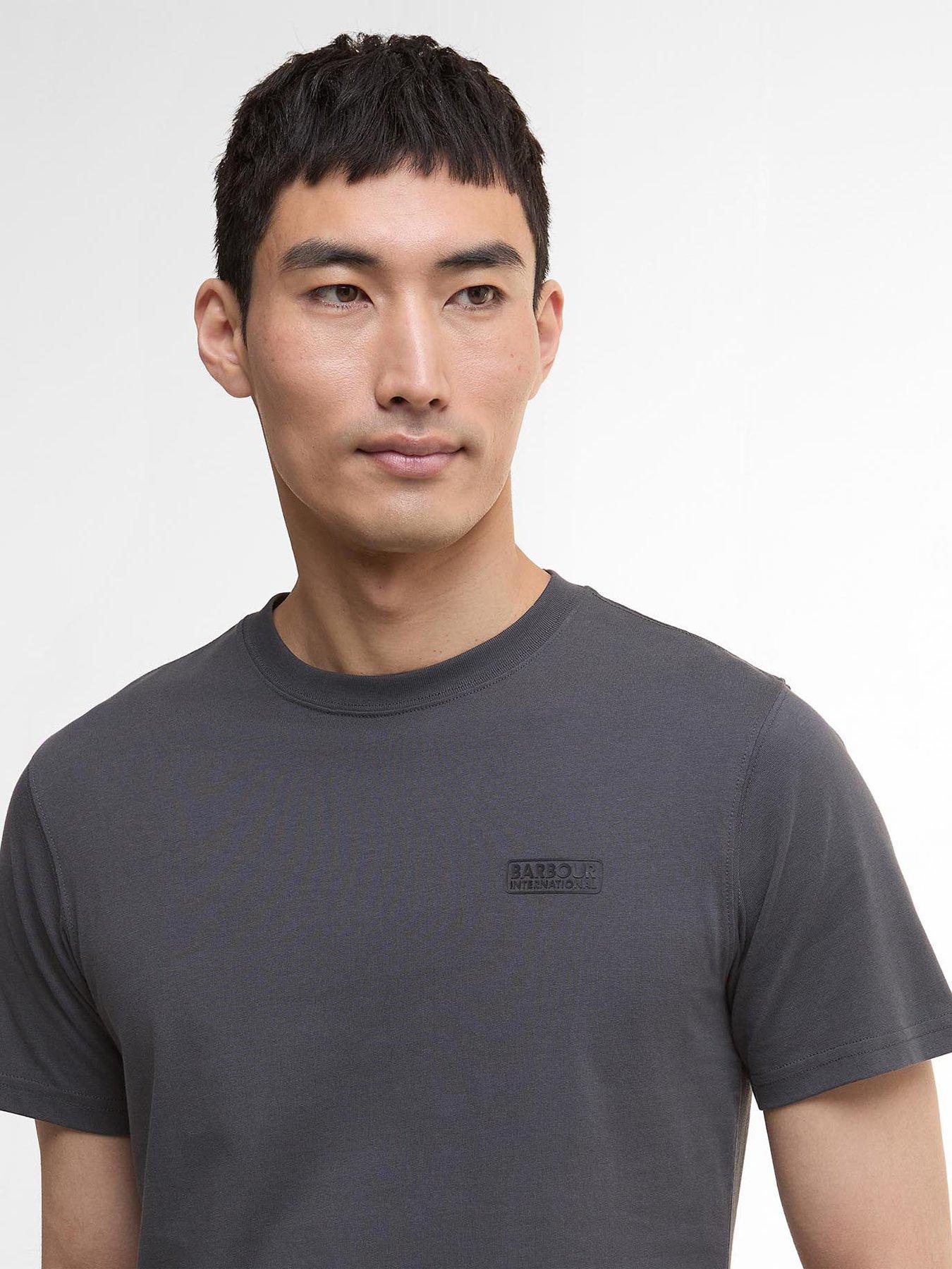 Image 4 of 6 of Barbour International Small Logo Short Sleeve T-Shirt- Grey
