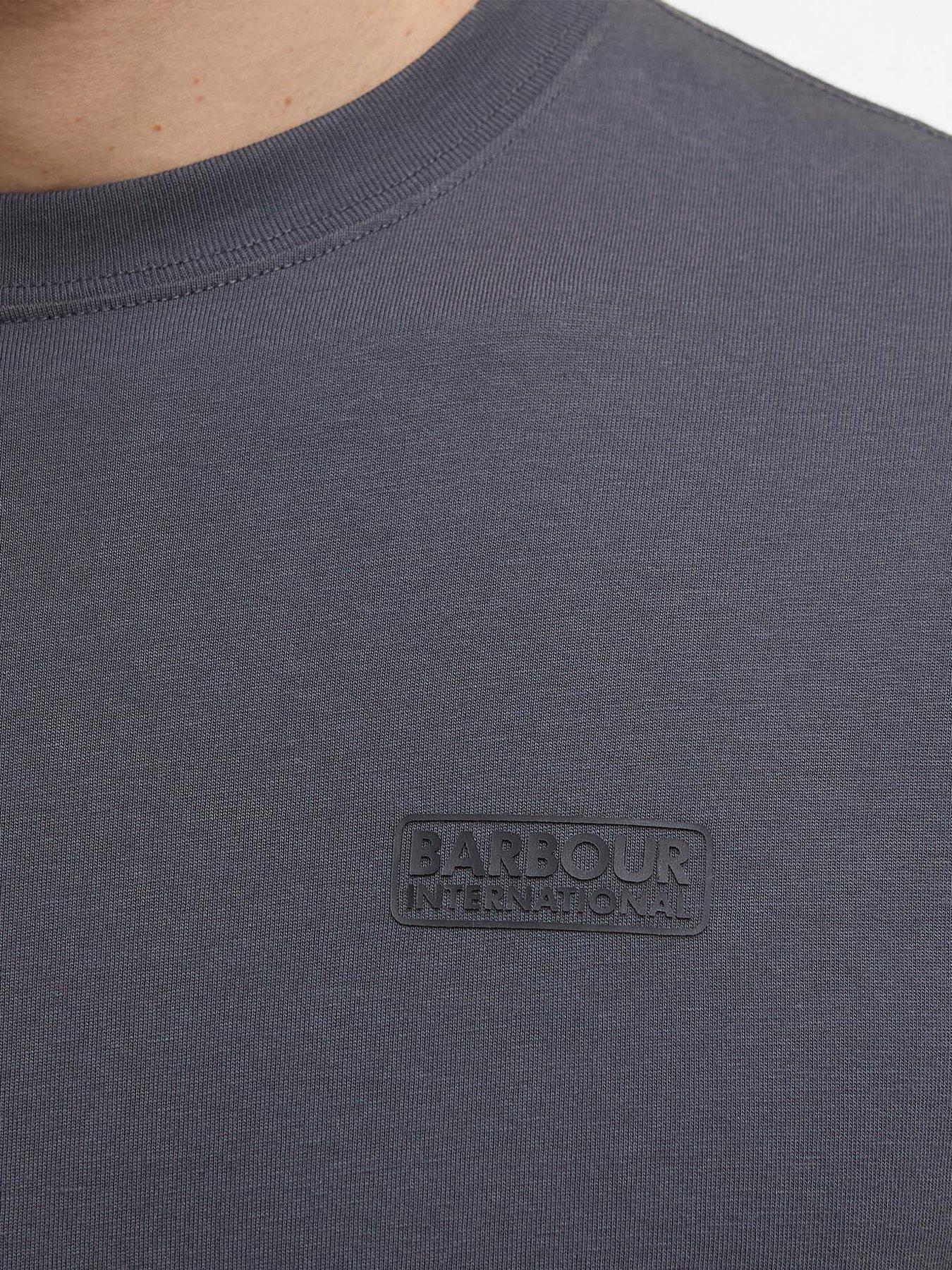 Image 5 of 6 of Barbour International Small Logo Short Sleeve T-Shirt- Grey