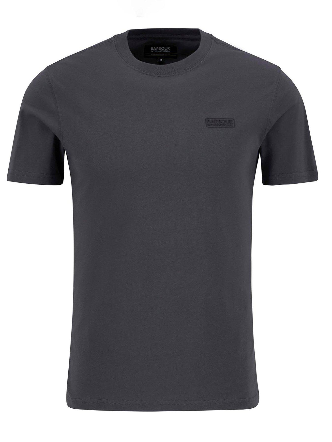 Image 6 of 6 of Barbour International Small Logo Short Sleeve T-Shirt- Grey