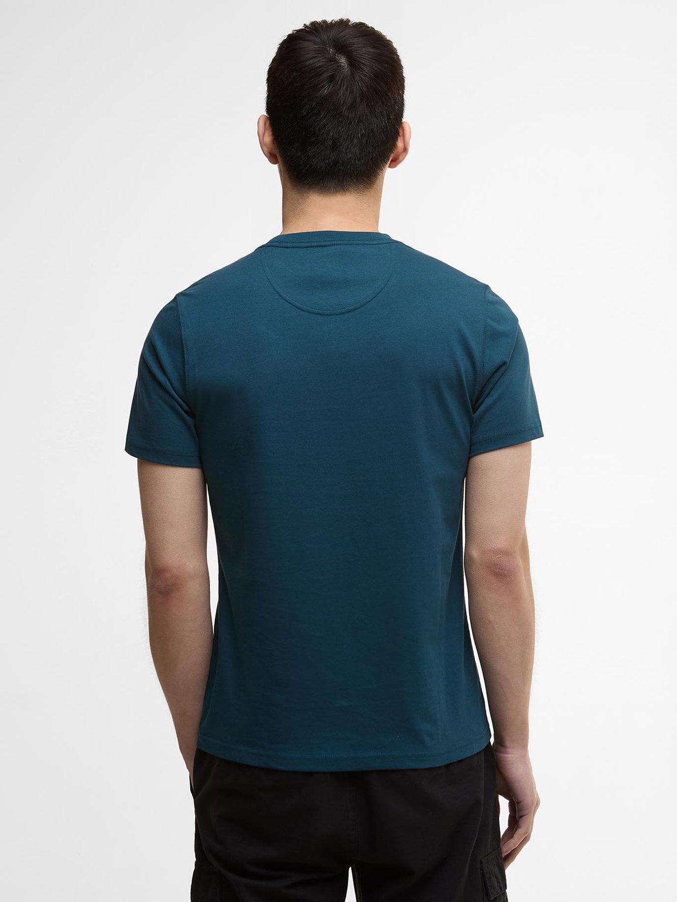 Image 2 of 6 of Barbour International Small Logo Short Sleeve T-Shirt- Dark Green