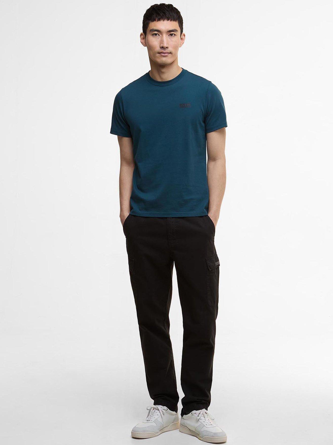 Image 3 of 6 of Barbour International Small Logo Short Sleeve T-Shirt- Dark Green