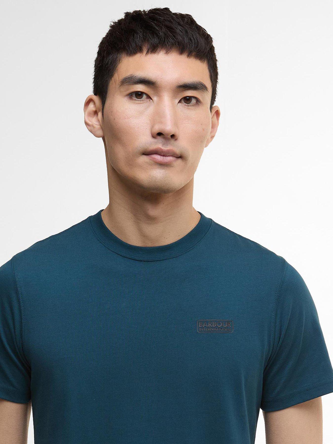 Image 4 of 6 of Barbour International Small Logo Short Sleeve T-Shirt- Dark Green