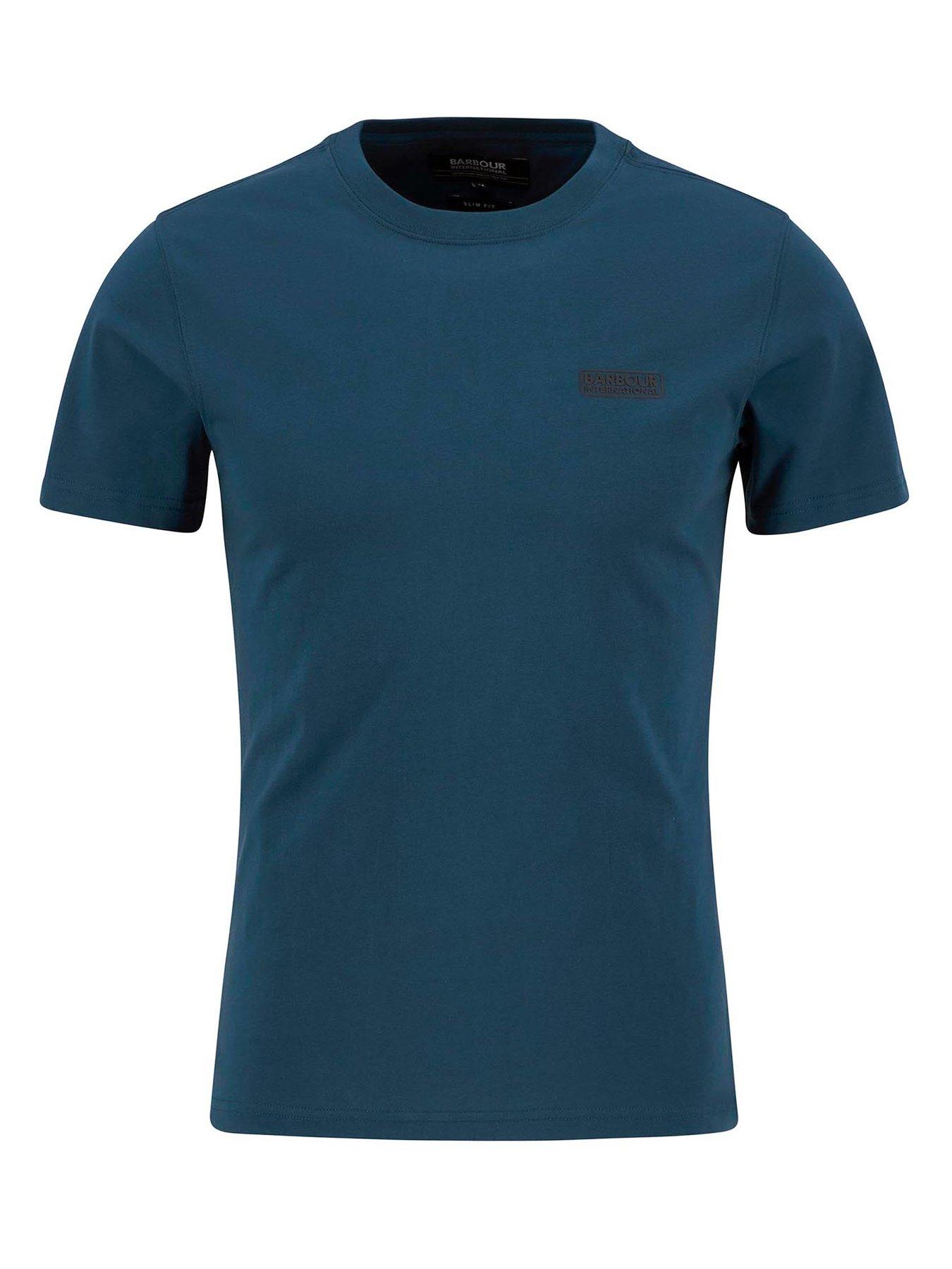 Image 6 of 6 of Barbour International Small Logo Short Sleeve T-Shirt- Dark Green