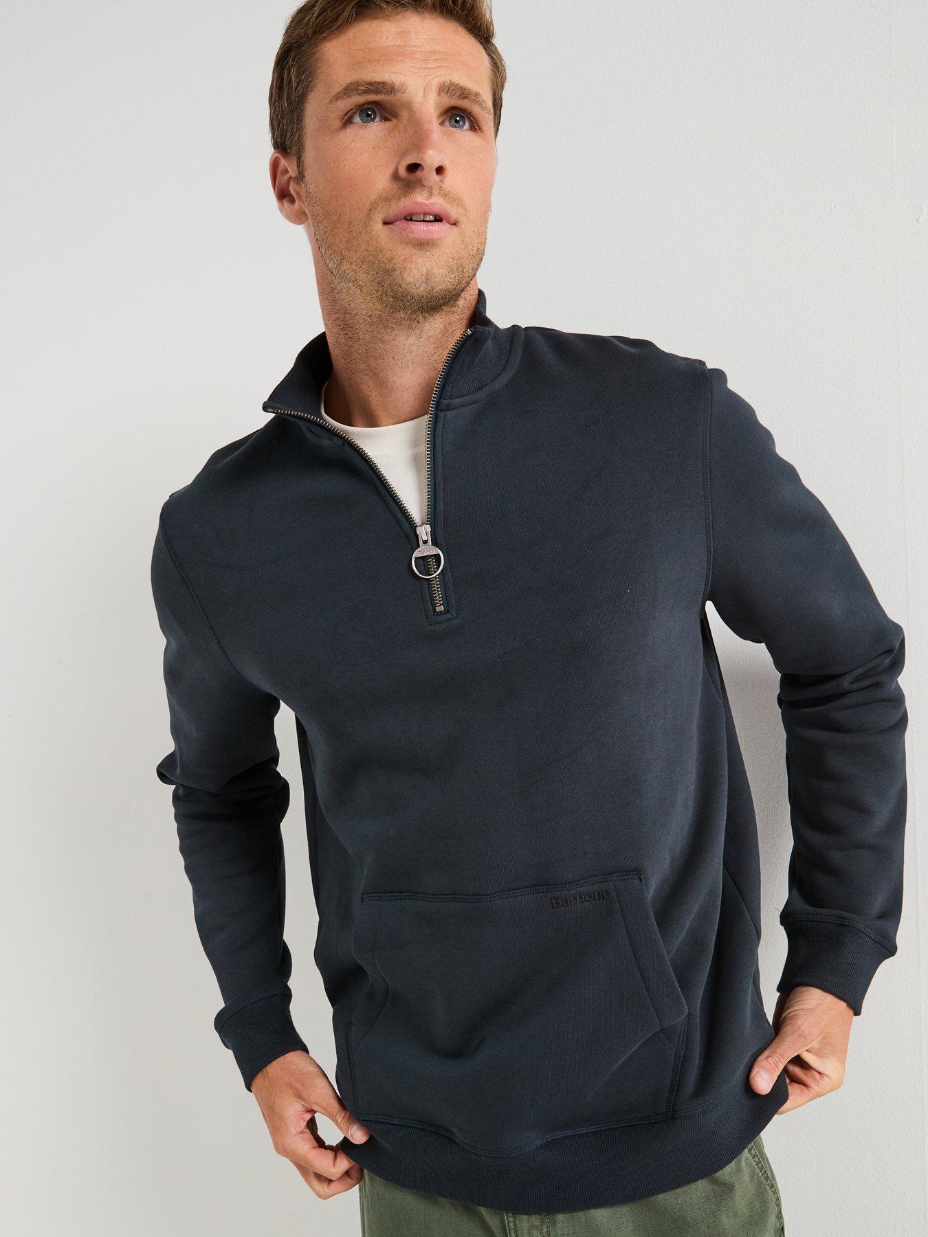 Barbour Cragwell Relaxed Fit Half Zip Sweatshirt - Navy