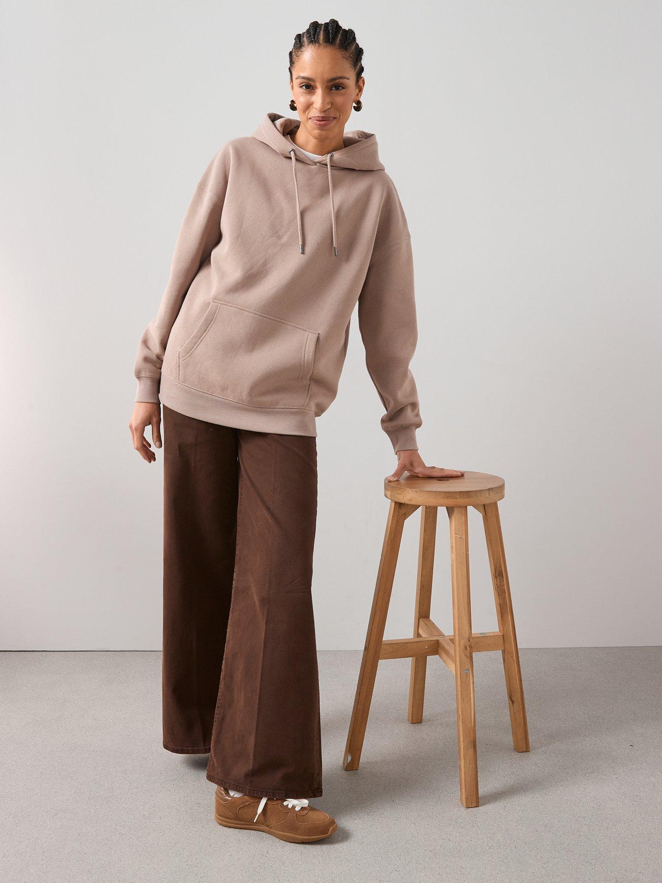 Image 5 of 6 of The Very Collection Essential Oversized Hoodie - Brown