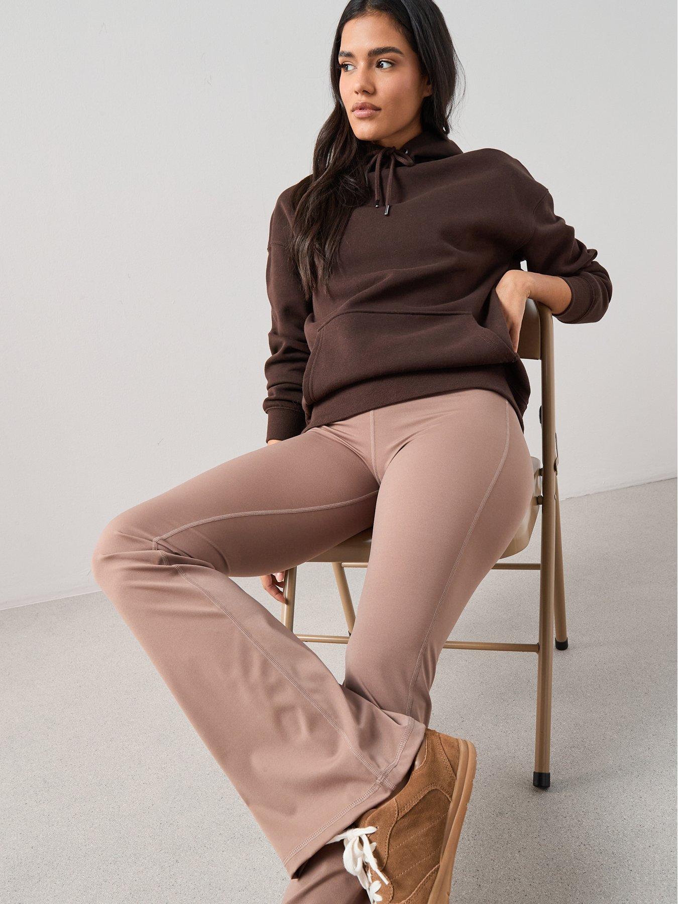 Image 6 of 7 of The Very Collection Kickflare Trousers - Brown