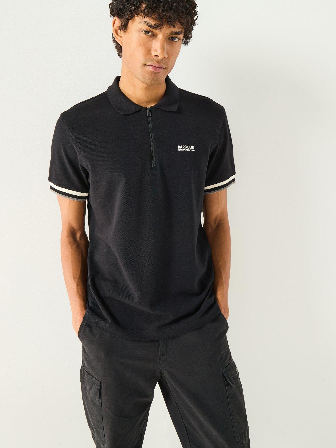 Barbour International Buxton Polo Shirt- Black