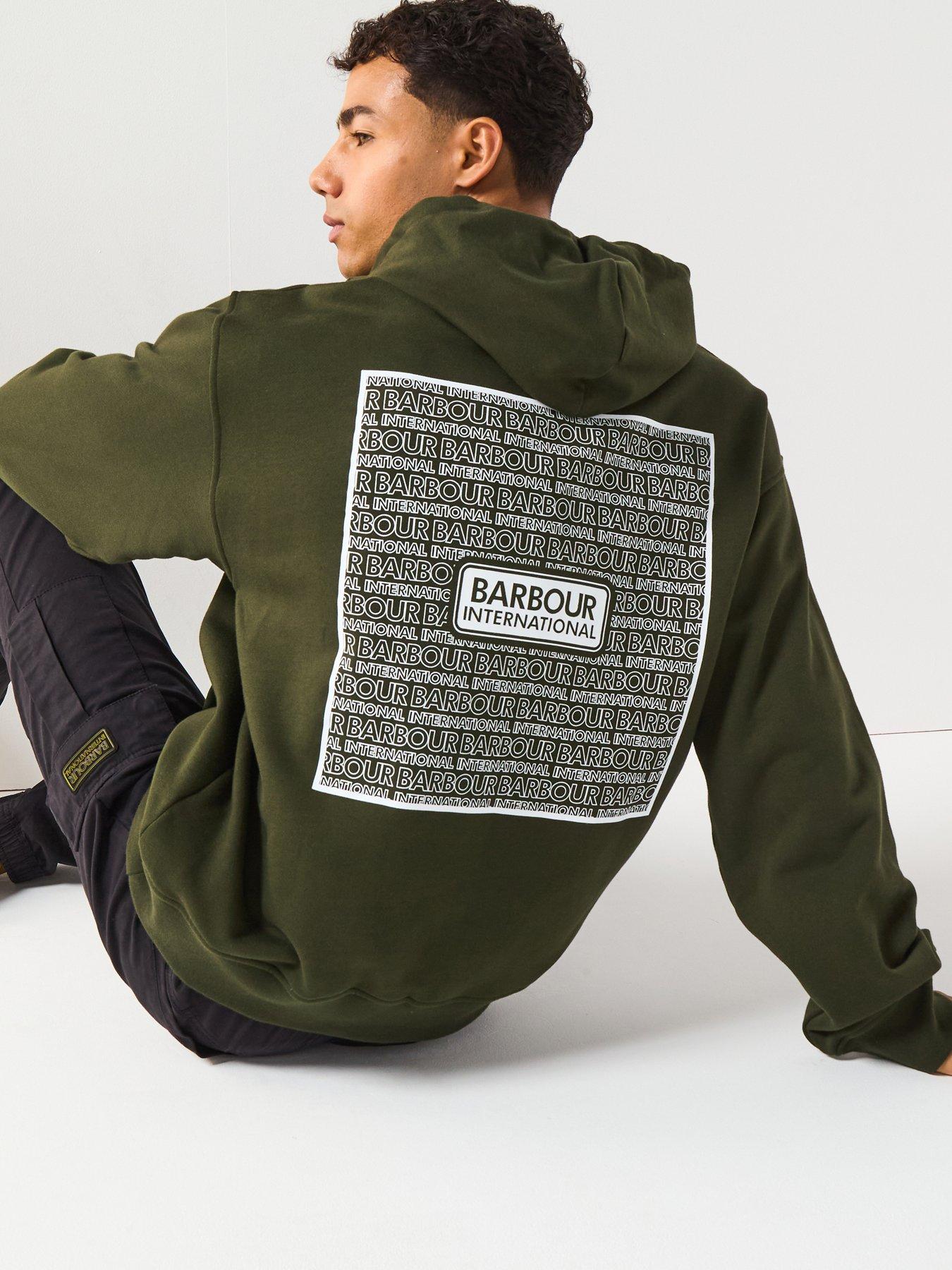 undefined Lever Graphic Hoodie- Dark Green