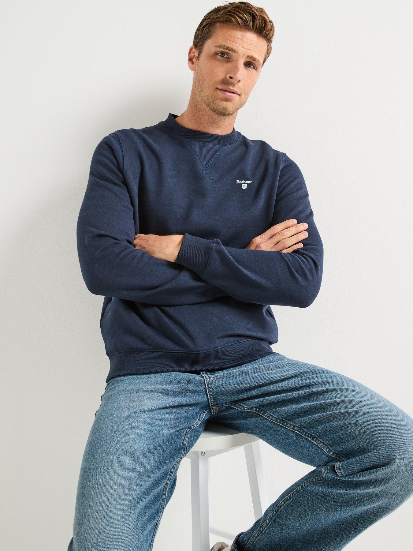 Image 5 of 5 of Barbour Beckhill Crew Neck Sweatshirt - Navy