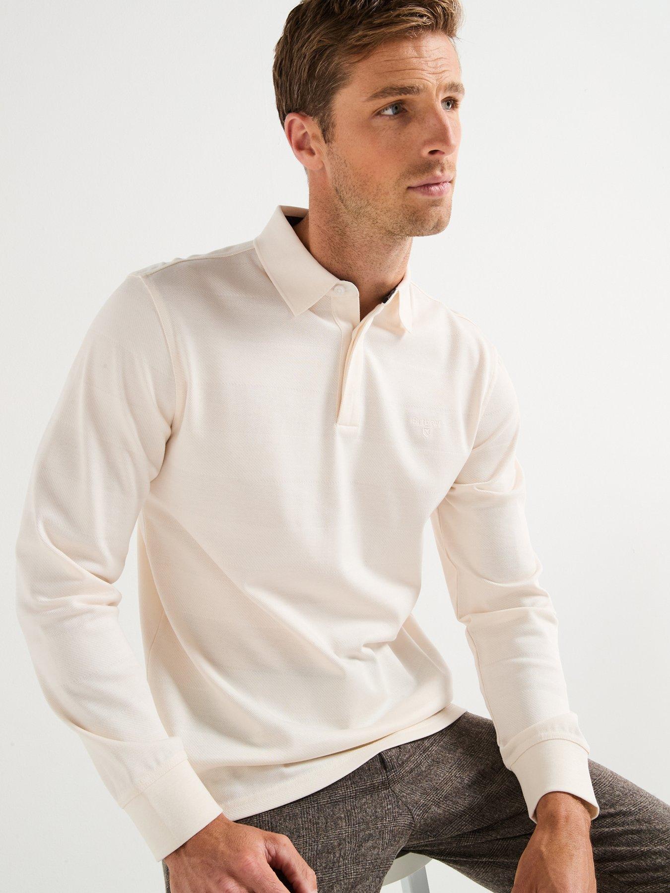 Barbour Waketown Long Sleeve Polo Shirt - White