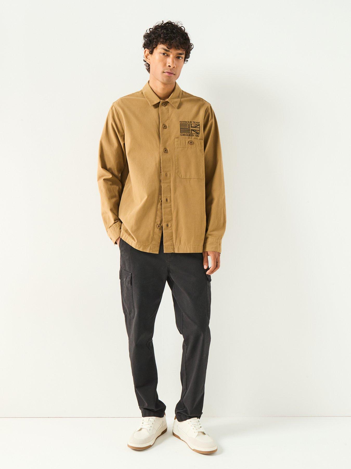 Image 3 of 6 of Barbour International Steve Mcqueen Overshirt- Beige