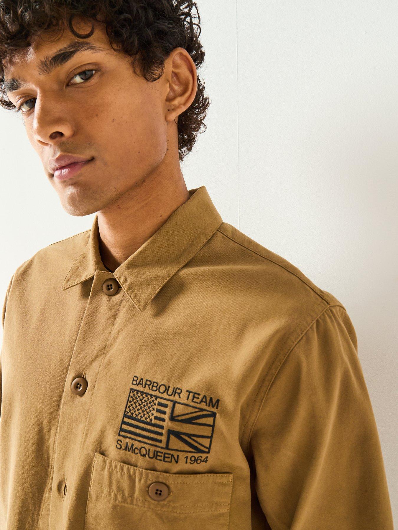 Image 6 of 6 of Barbour International Steve Mcqueen Overshirt- Beige