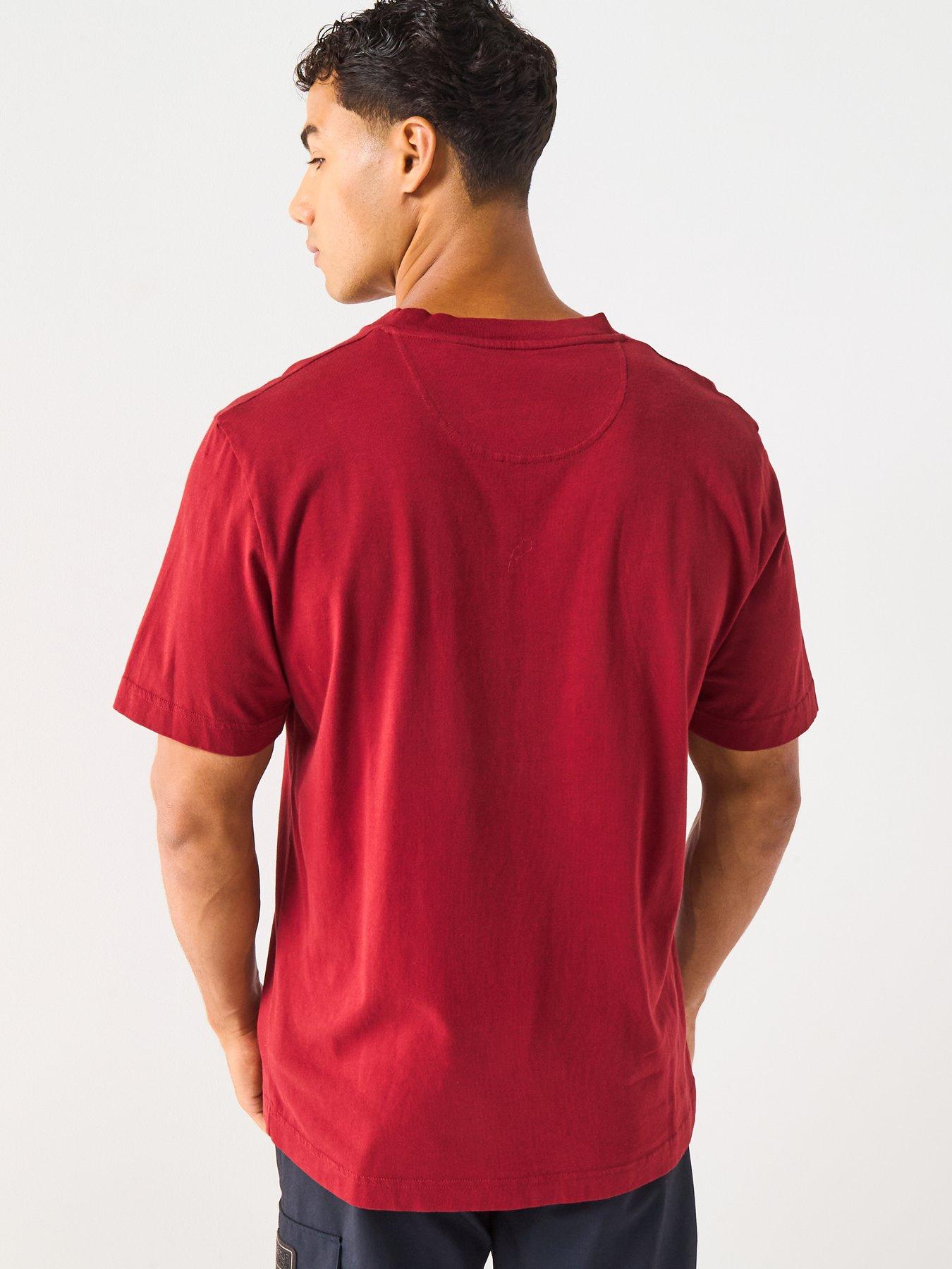 Image 2 of 6 of Barbour International Steve McQueen Relaxed Vecton Graphic T-Shirt - Dark Red