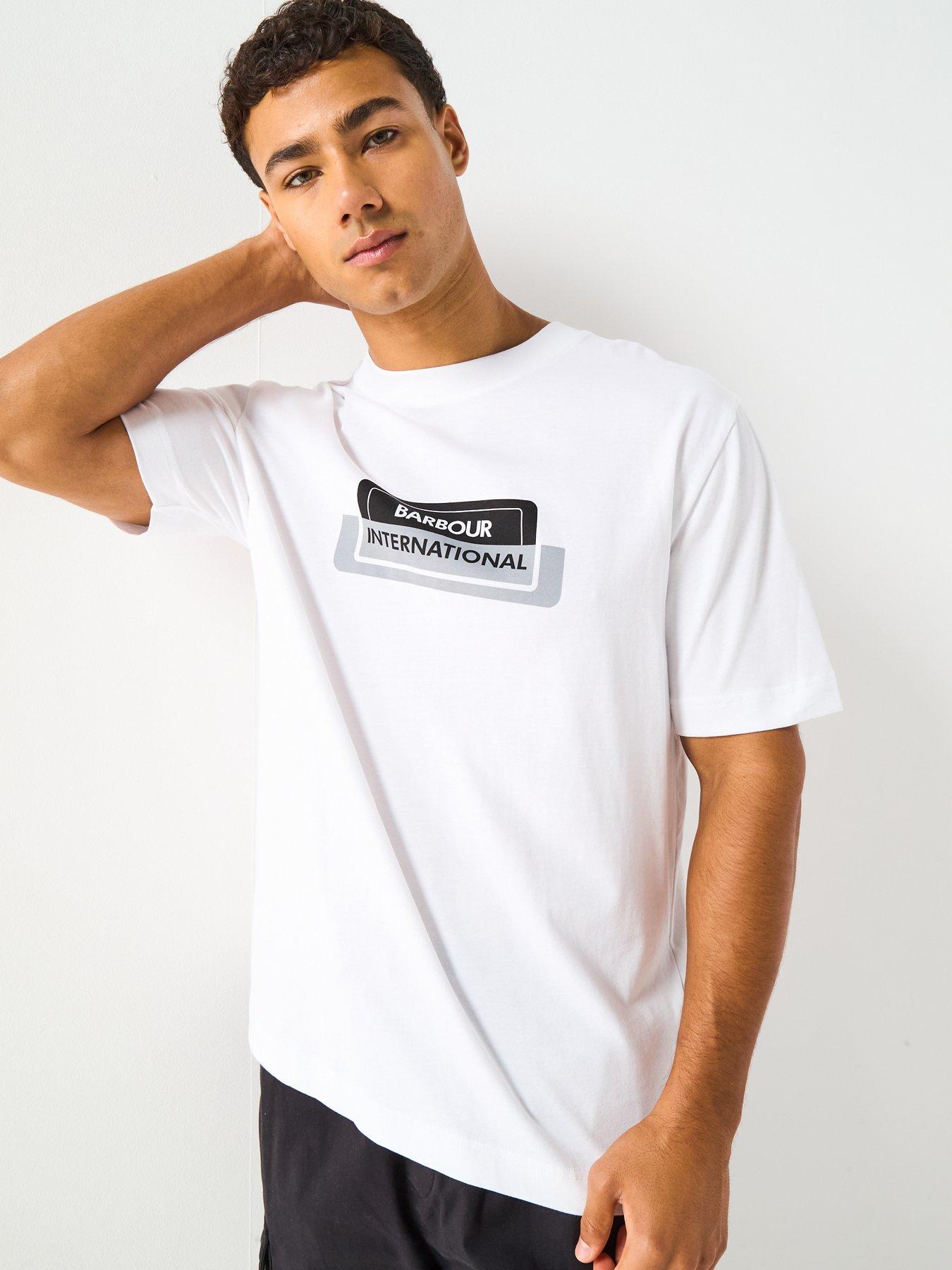 Image 6 of 6 of Barbour International Optic T-Shirt- White