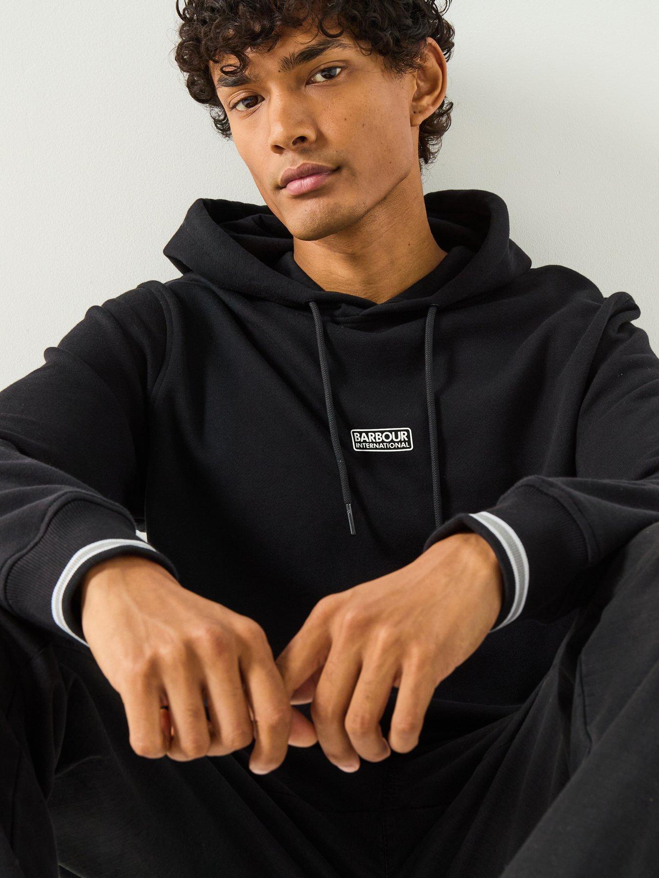 Image 1 of 6 of Barbour International Stelar Hoodie- Black