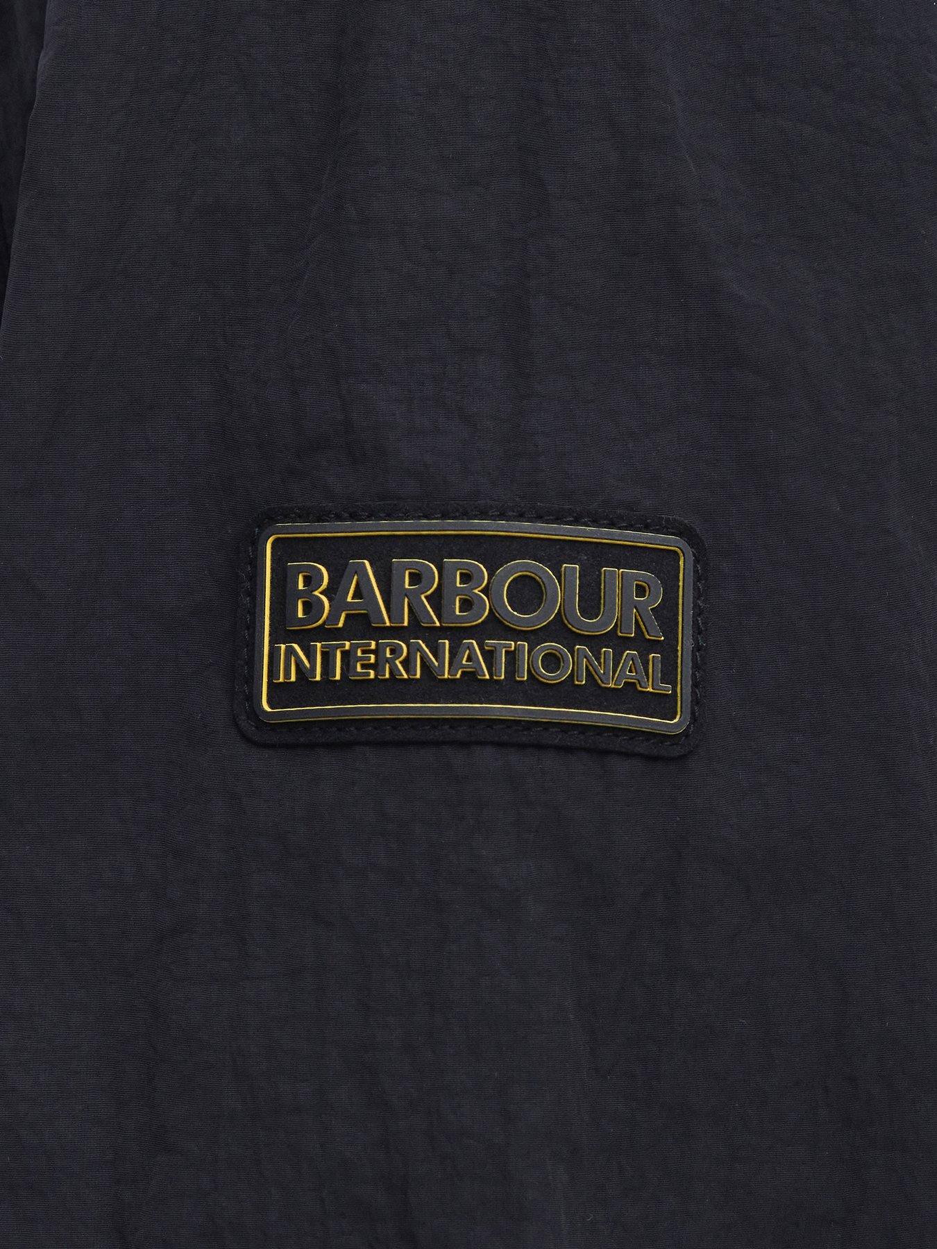 Image 6 of 6 of Barbour International Inline Zipped Overshirt-black