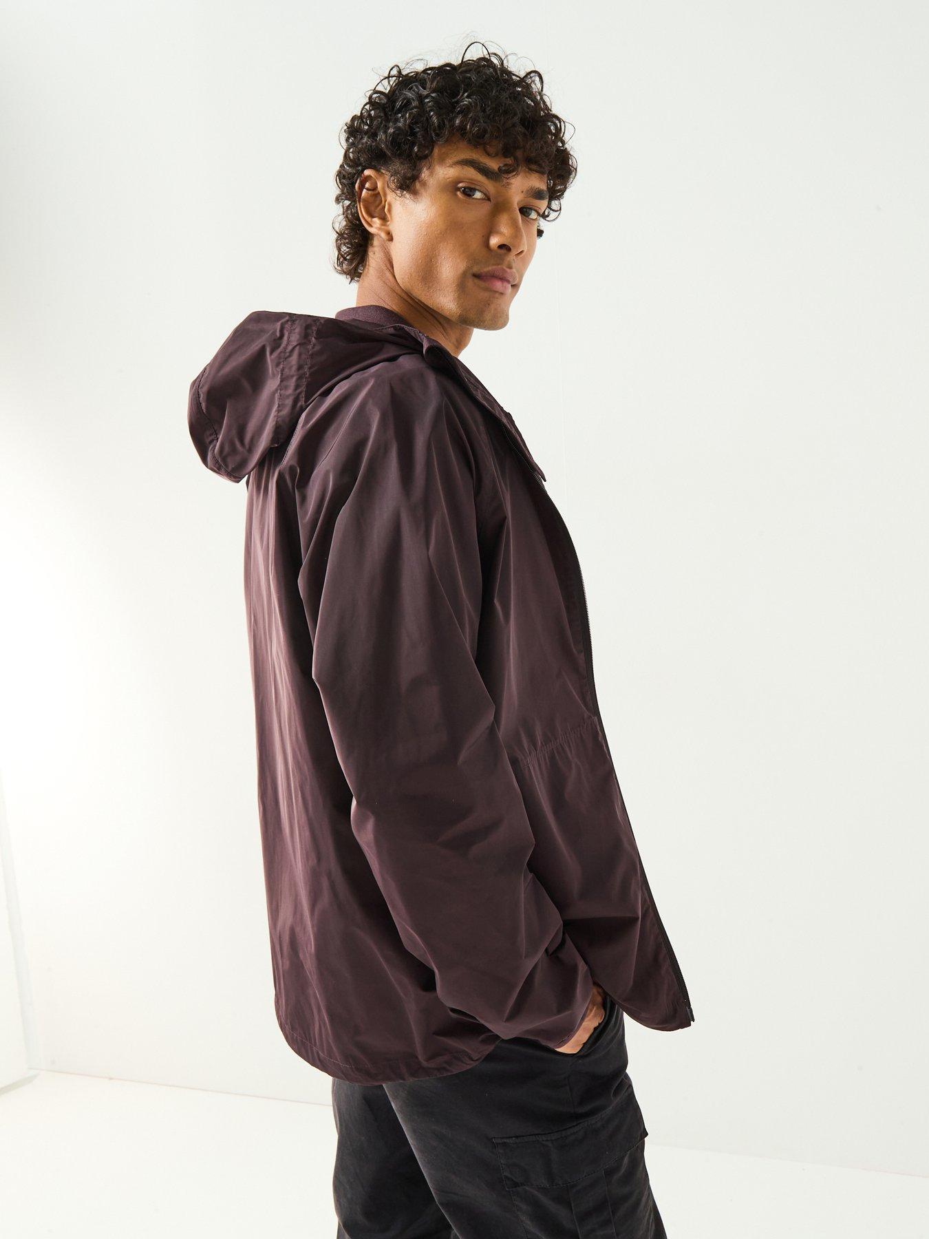 Image 2 of 6 of Barbour International Peckett Hooded Showerproof Jacket- Dark Red
