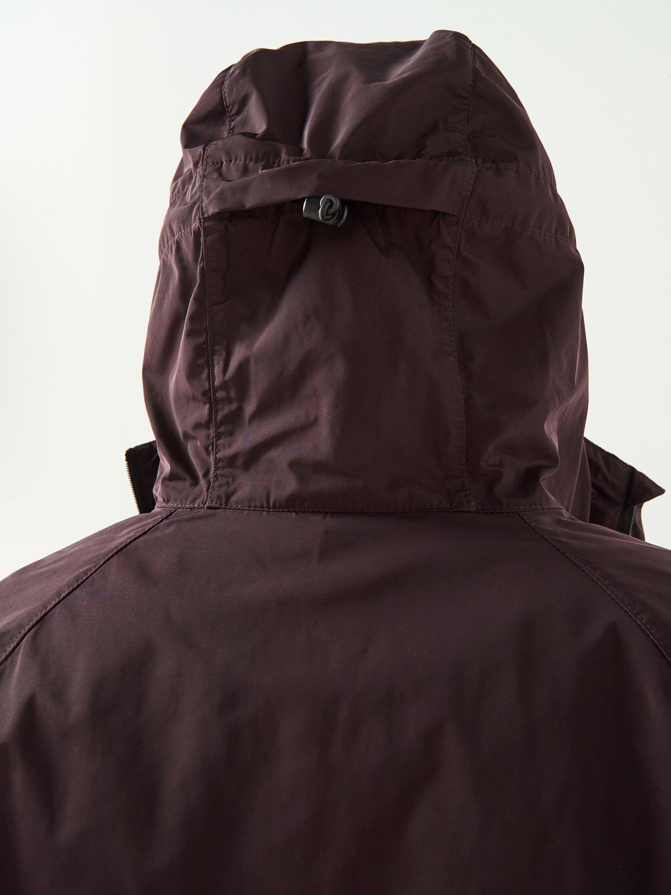 Image 6 of 6 of Barbour International Peckett Hooded Showerproof Jacket- Dark Red