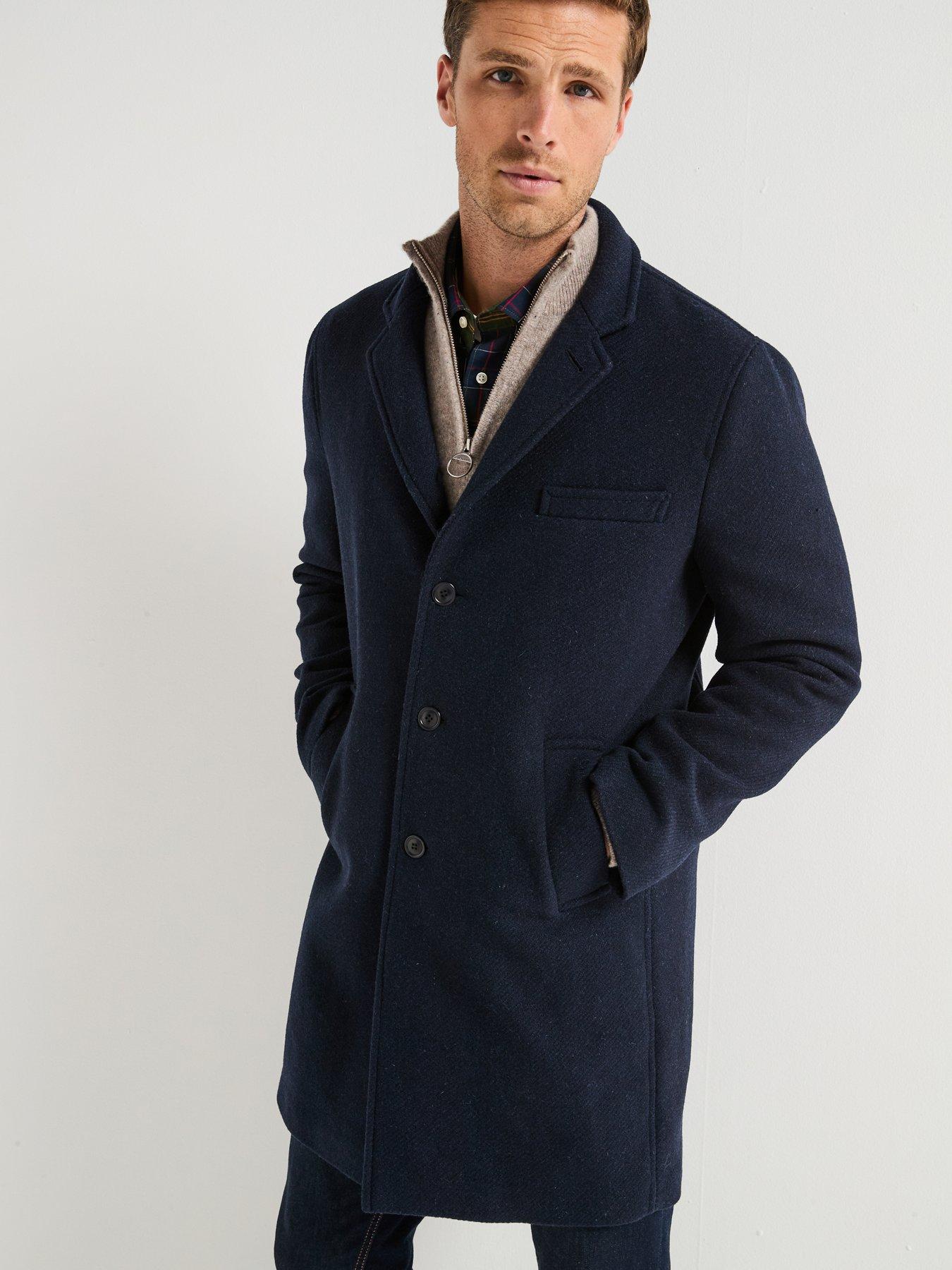 undefined Kirkbridge Wool Overcoat - Navy