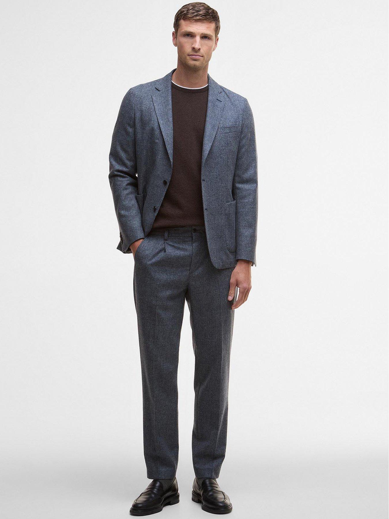 Image 3 of 6 of Barbour Kennsington Check Trousers- Navy