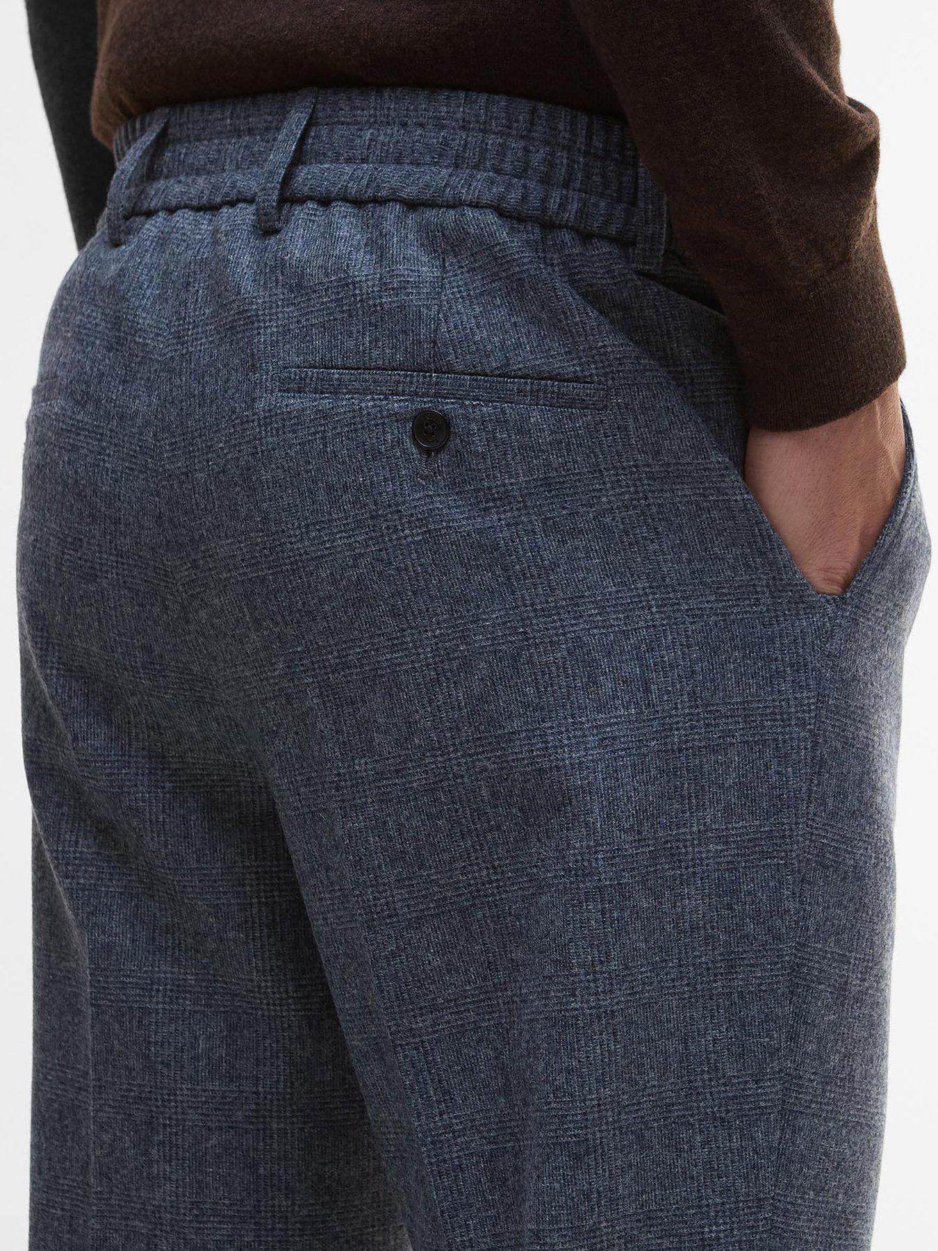 Image 5 of 6 of Barbour Kennsington Check Trousers- Navy