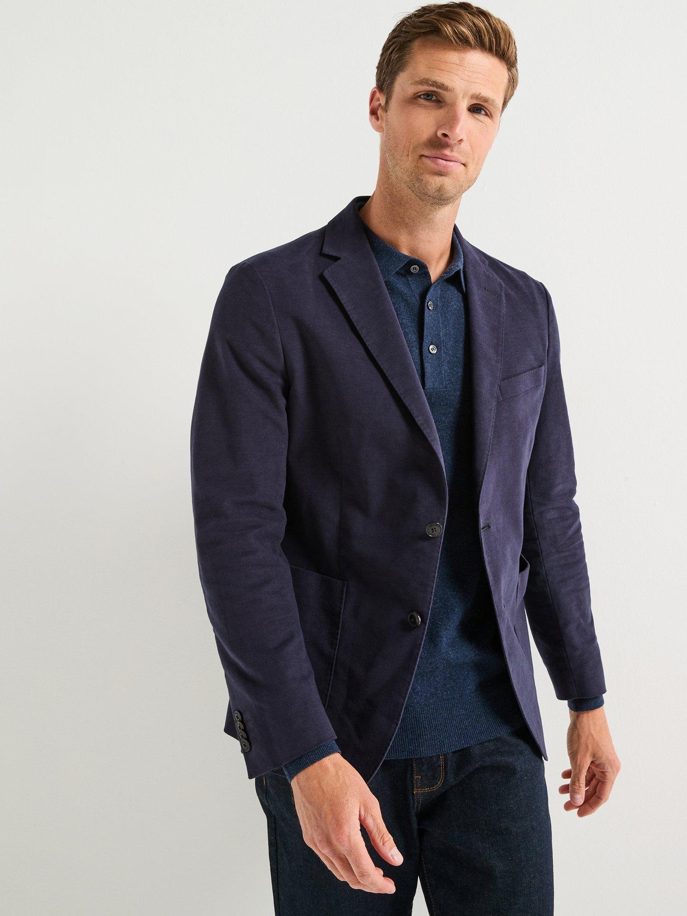 undefined Jennings Moleskin Blazer - Navy