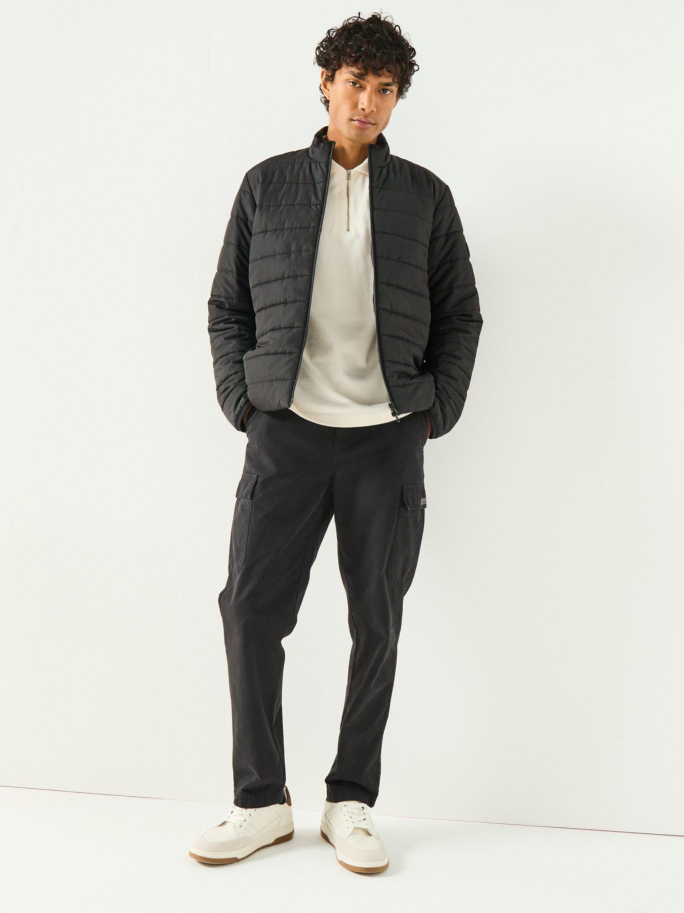 Image 3 of 6 of Barbour International Aldon Slim Fit Baffle Jacket - Black