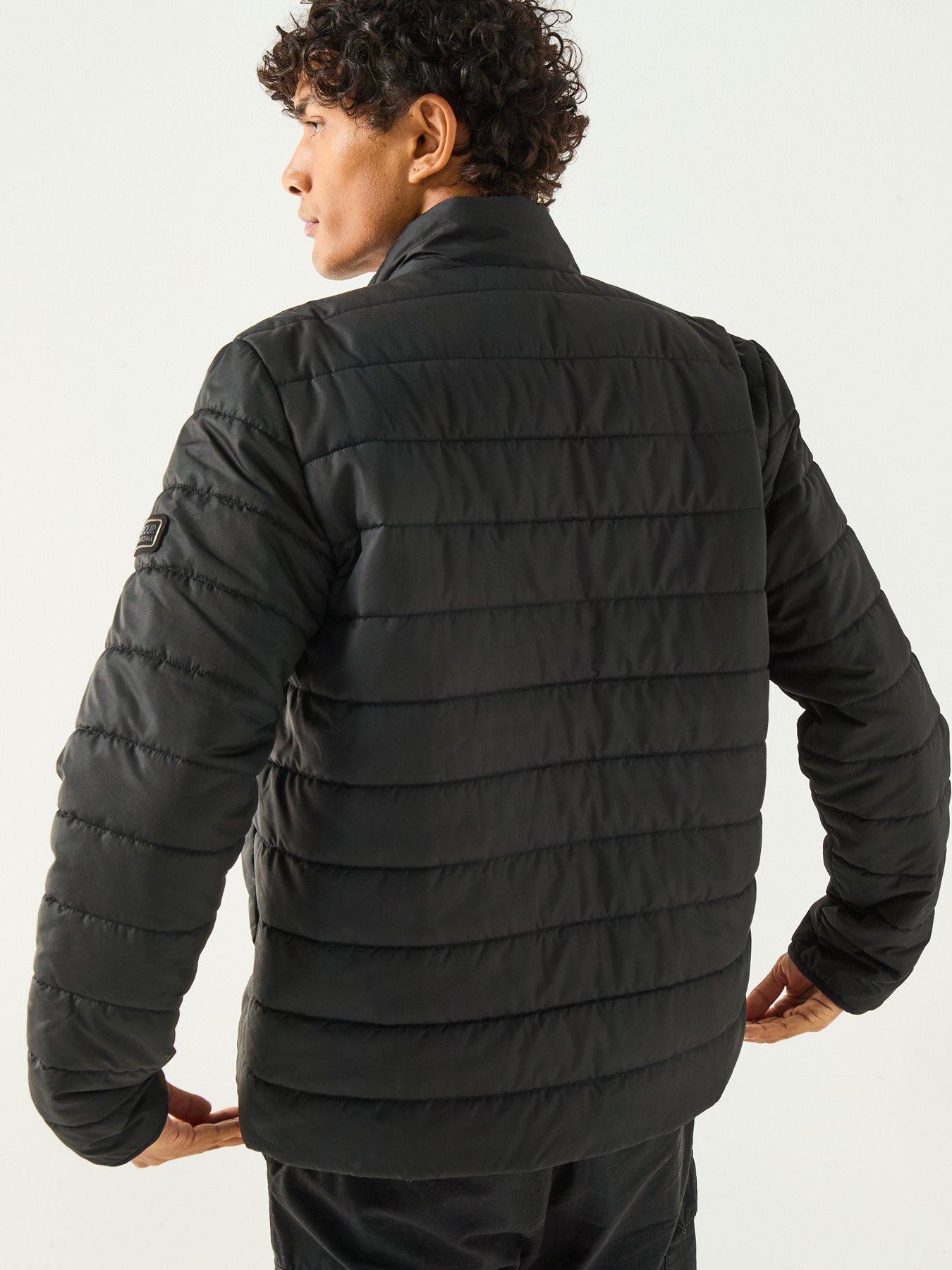 Image 6 of 6 of Barbour International Aldon Slim Fit Baffle Jacket - Black
