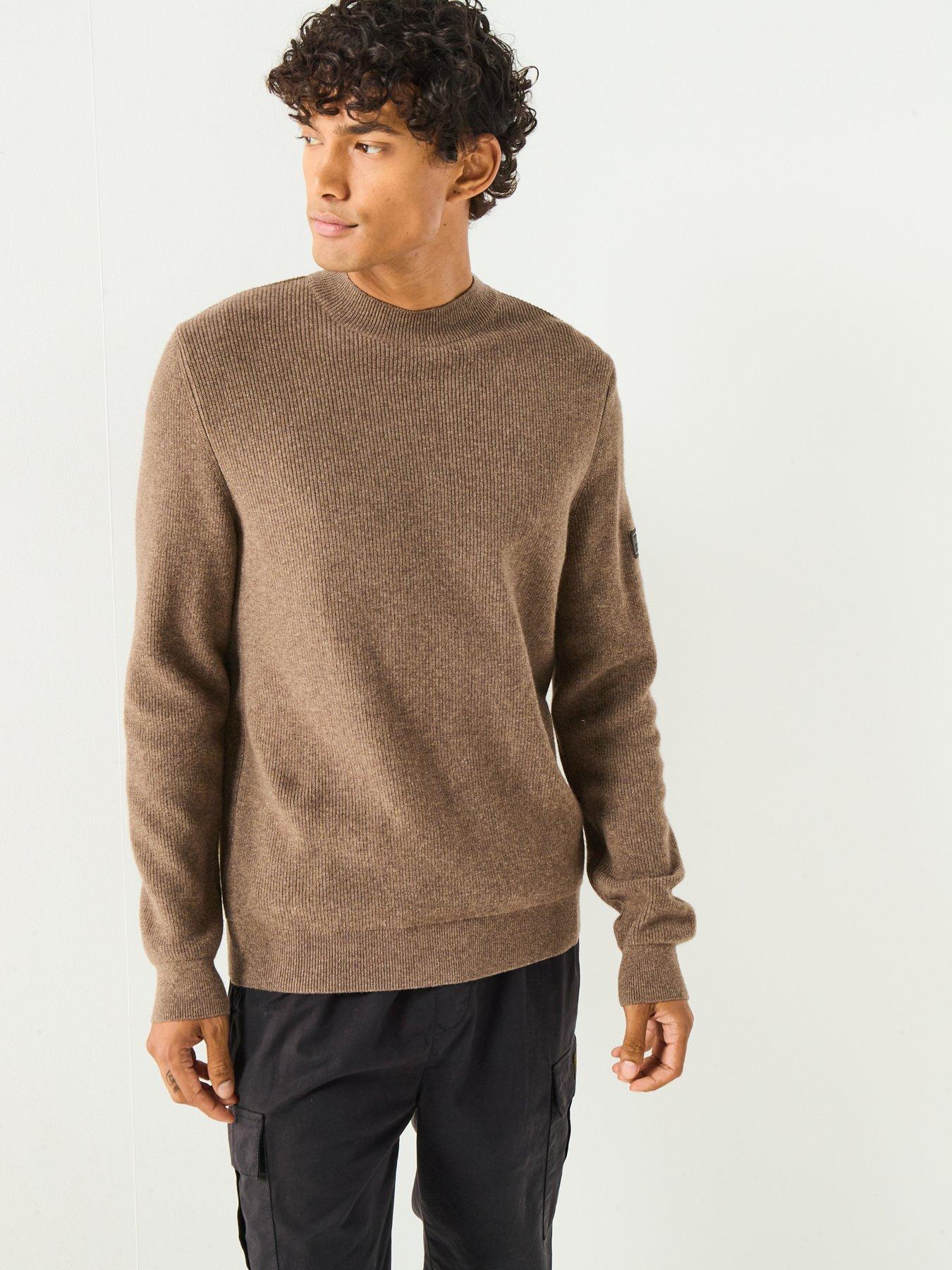 Image 6 of 6 of Barbour International Crawley Crew Knitted Jumper-brown