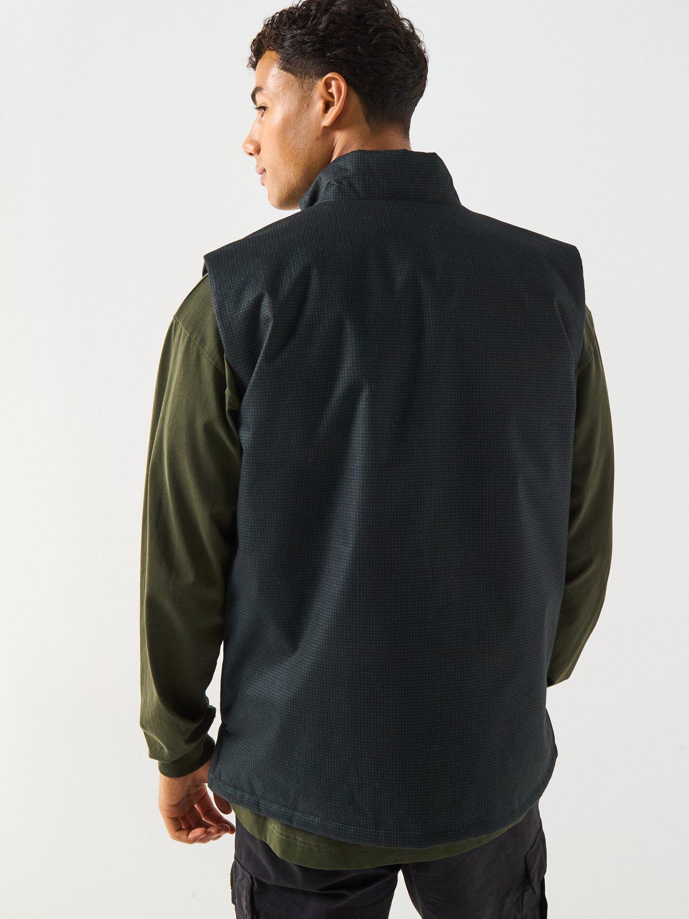 Image 2 of 5 of Barbour International Darton Check Gilet- Black