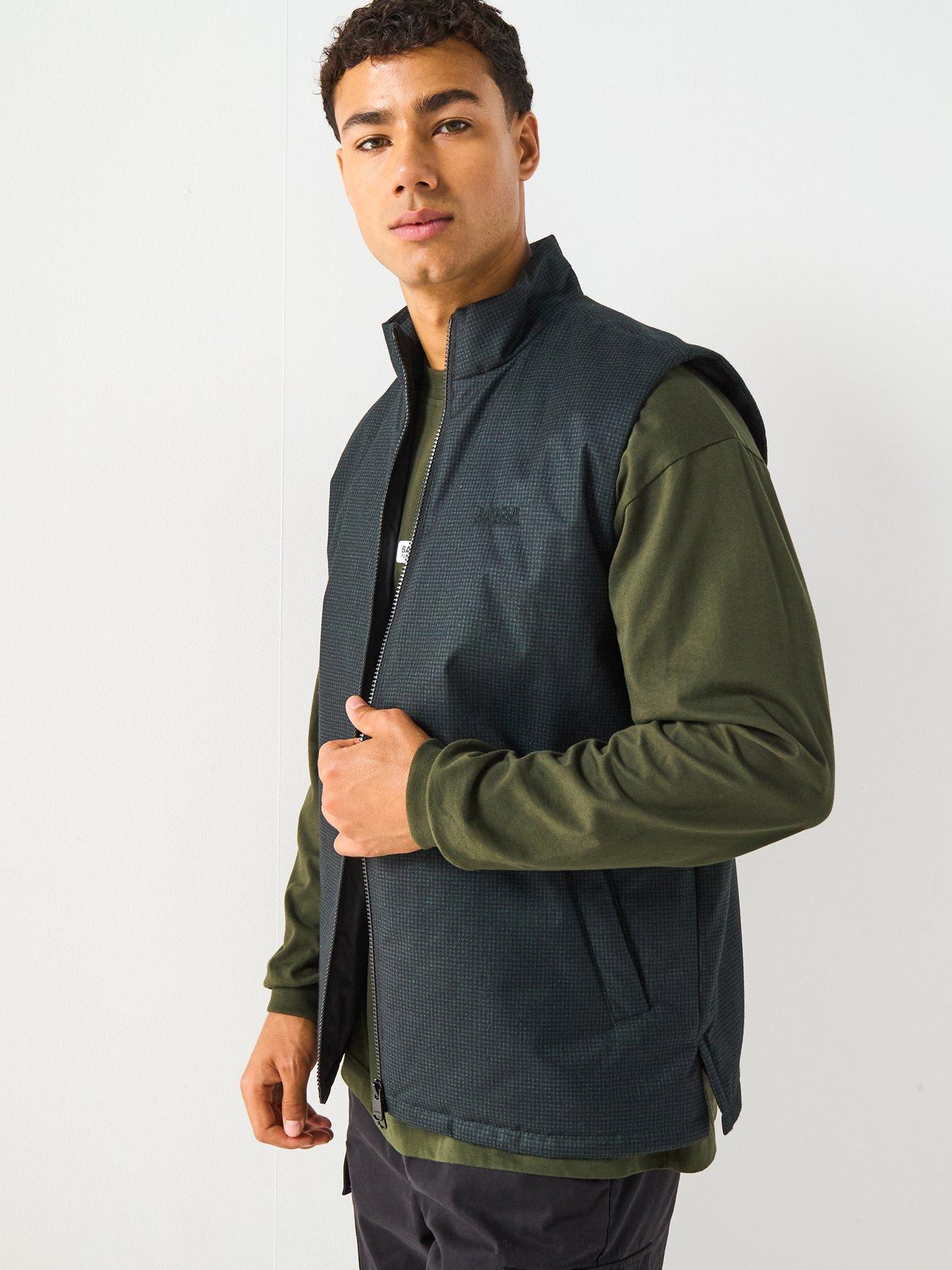 Image 4 of 5 of Barbour International Darton Check Gilet- Black