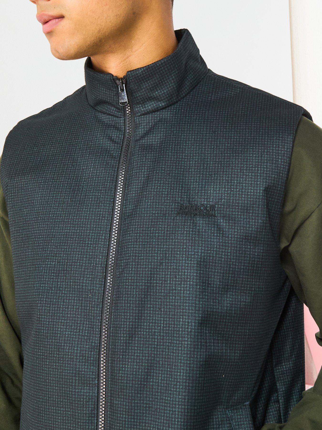 Image 5 of 5 of Barbour International Darton Check Gilet- Black