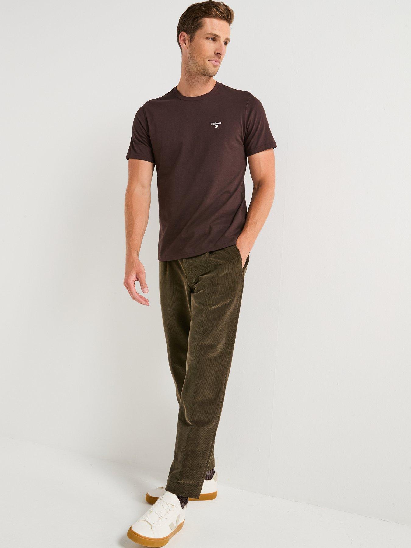 Image 6 of 6 of Barbour Short Sleeve Essential Sports T-Shirt- Brown