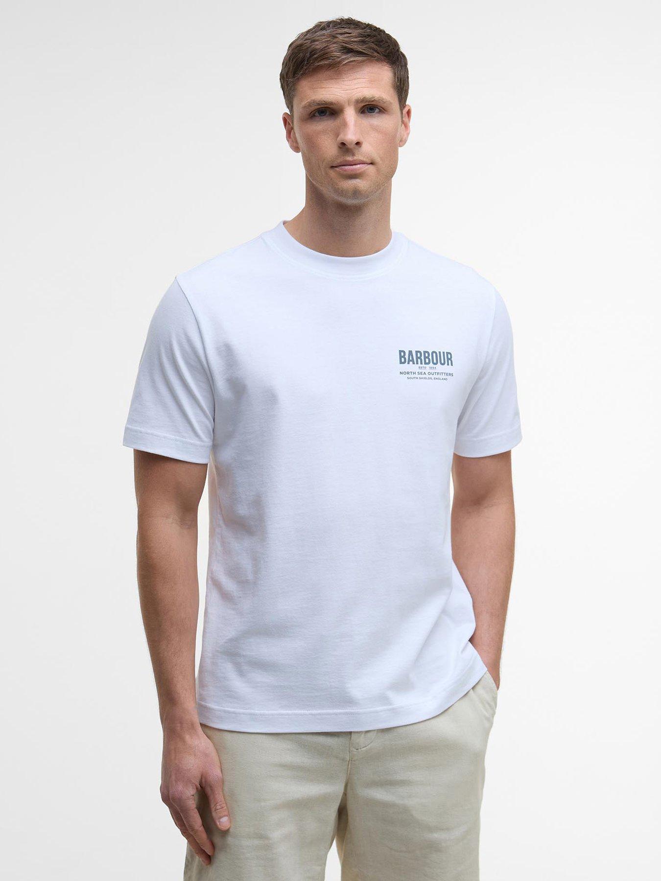 undefined Relaxed Fit Souter Back Hit T-Shirt- White