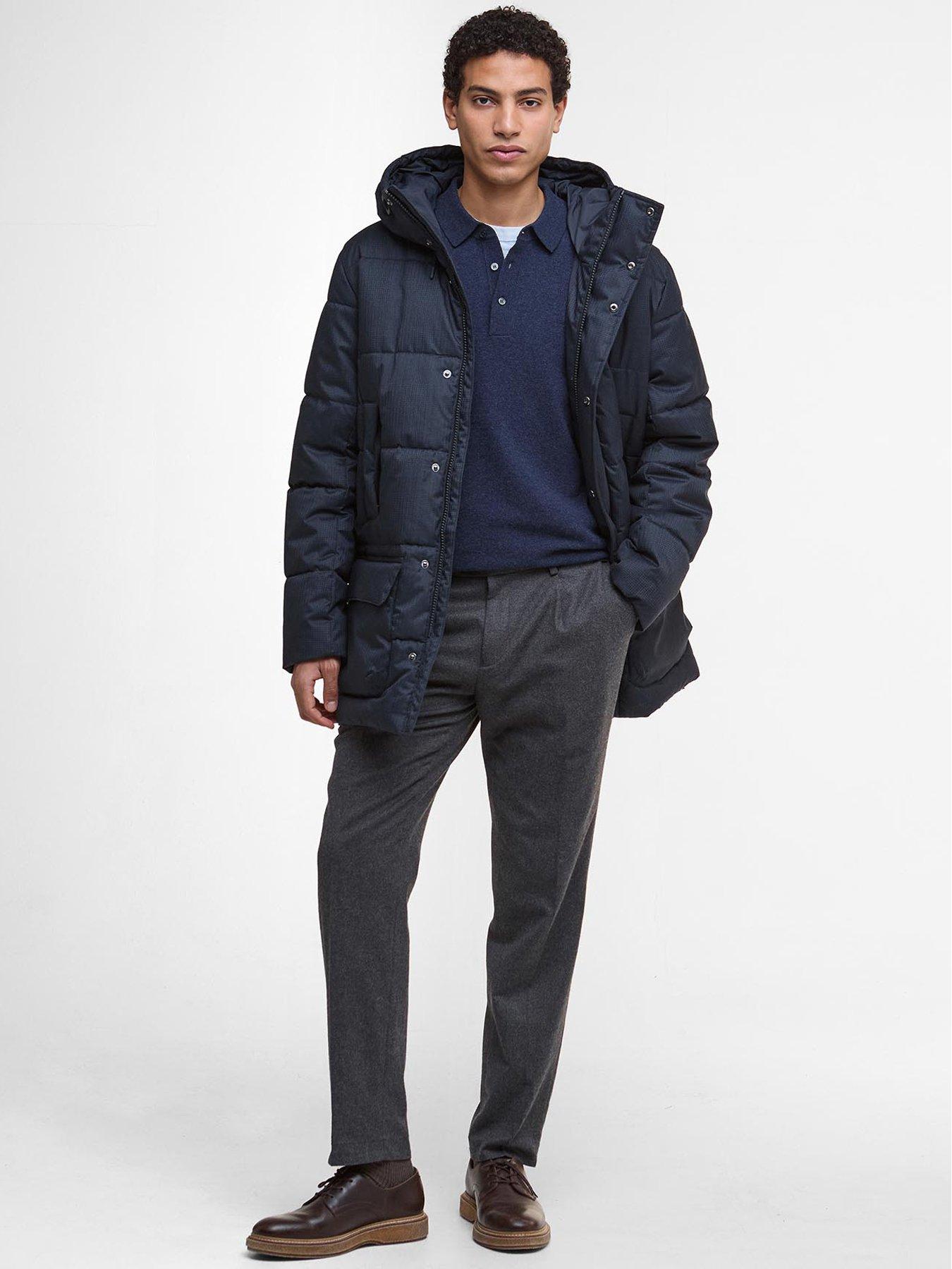  image of barbour-winter-beaufort-waterproof-parka-coat--navy