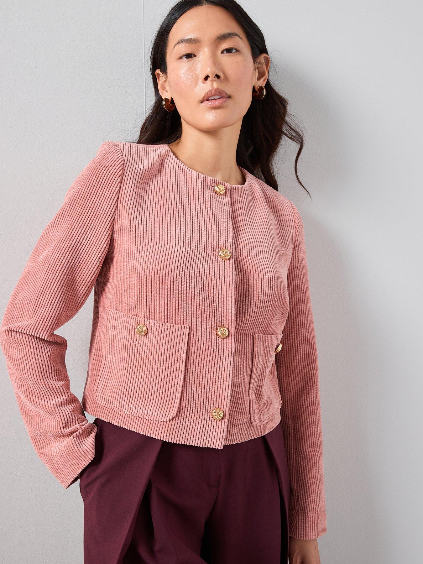 The Very Collection Cord Jacket - Pink