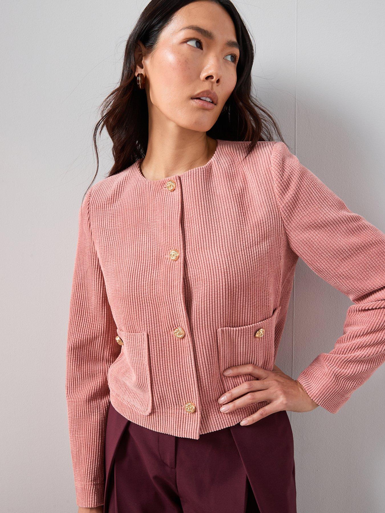 Image 5 of 7 of The Very Collection Cord Jacket - Pink