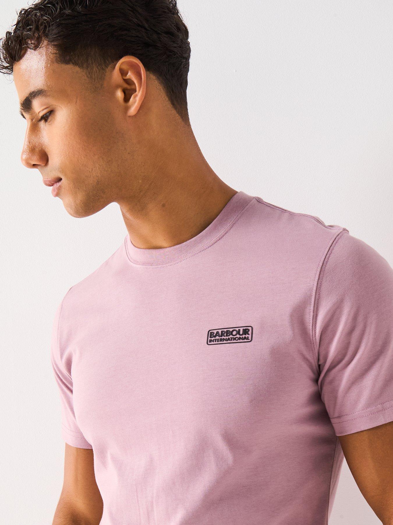Image 6 of 6 of Barbour International Small Logo Short Sleeve T-Shirt - Light Pink