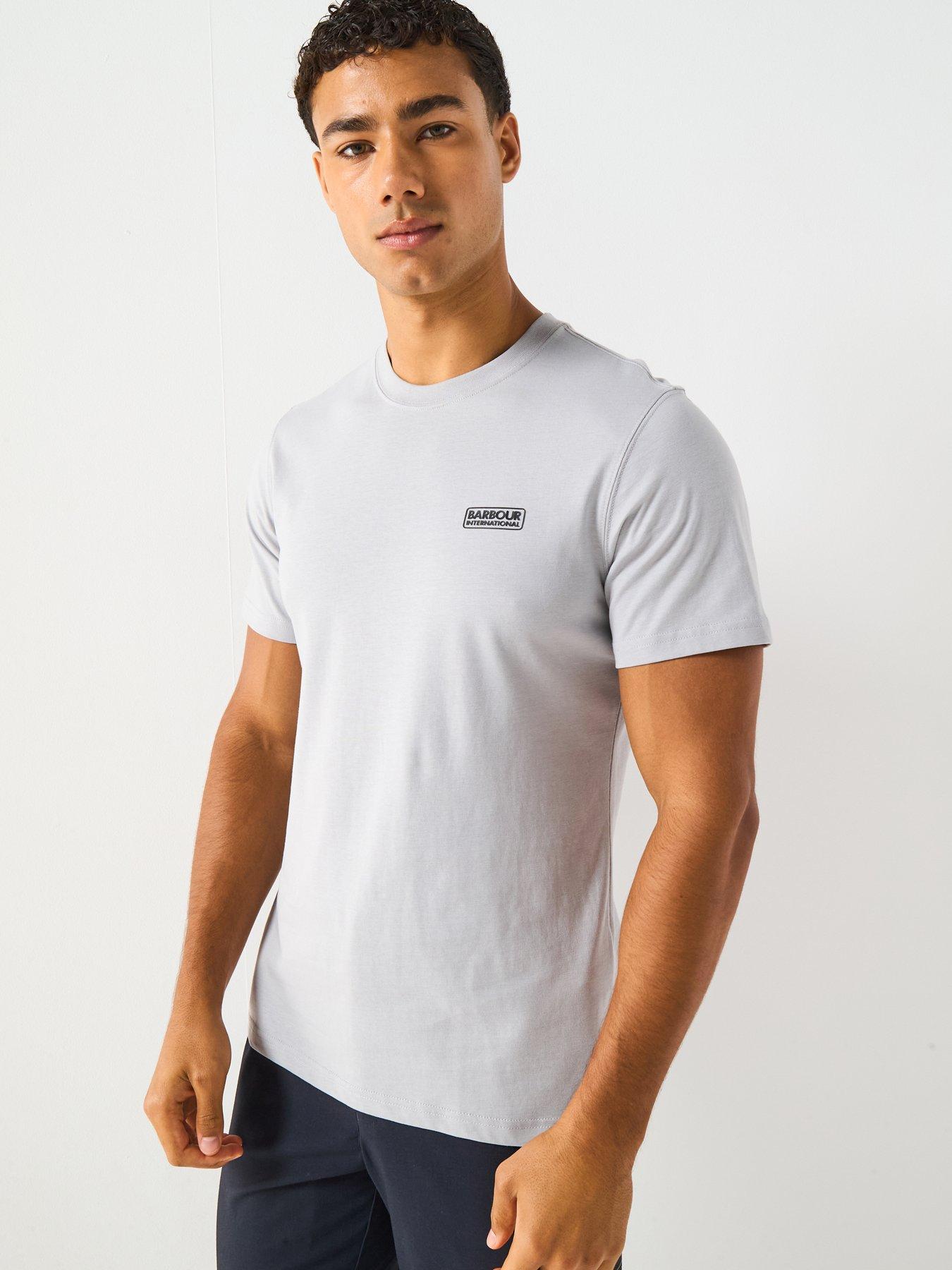 undefined Small Logo Short Sleeve T-Shirt- Light Grey