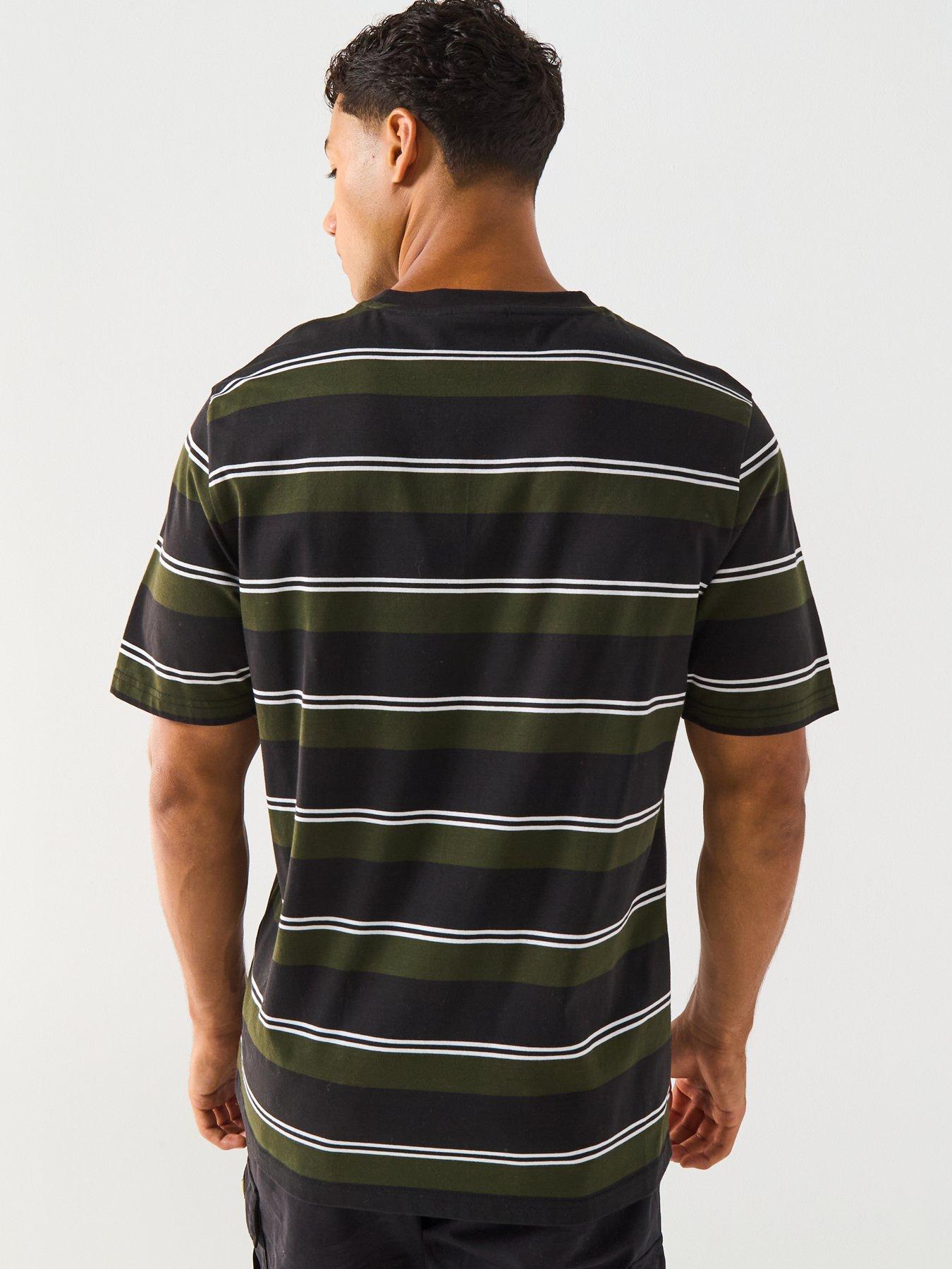 Image 2 of 6 of Barbour International Bruce Striped T-Shirt- Black