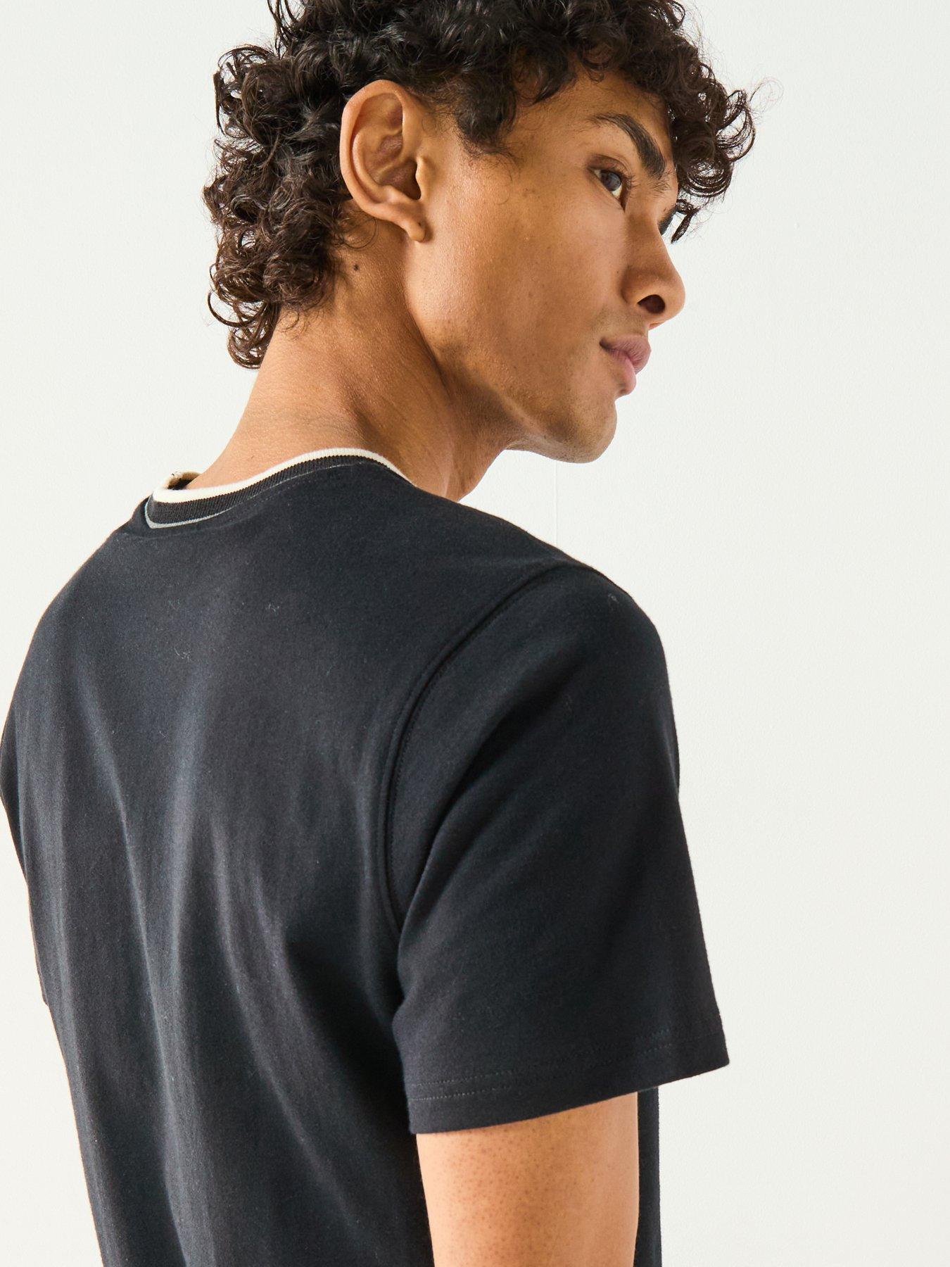 Image 5 of 6 of Barbour International Buxton Tipped T-Shirt- Black